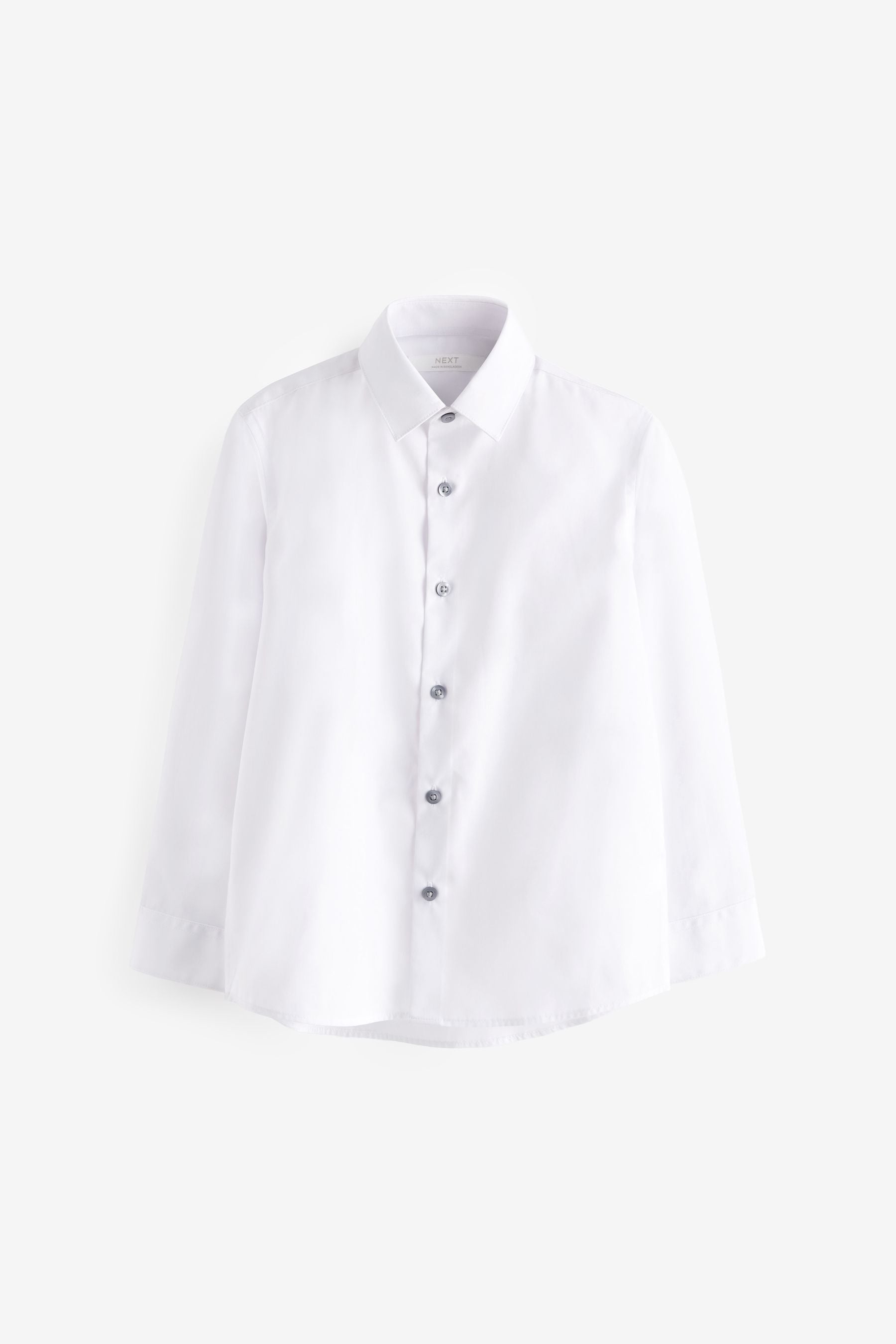 White Long Sleeve Shirt (3-16yrs)