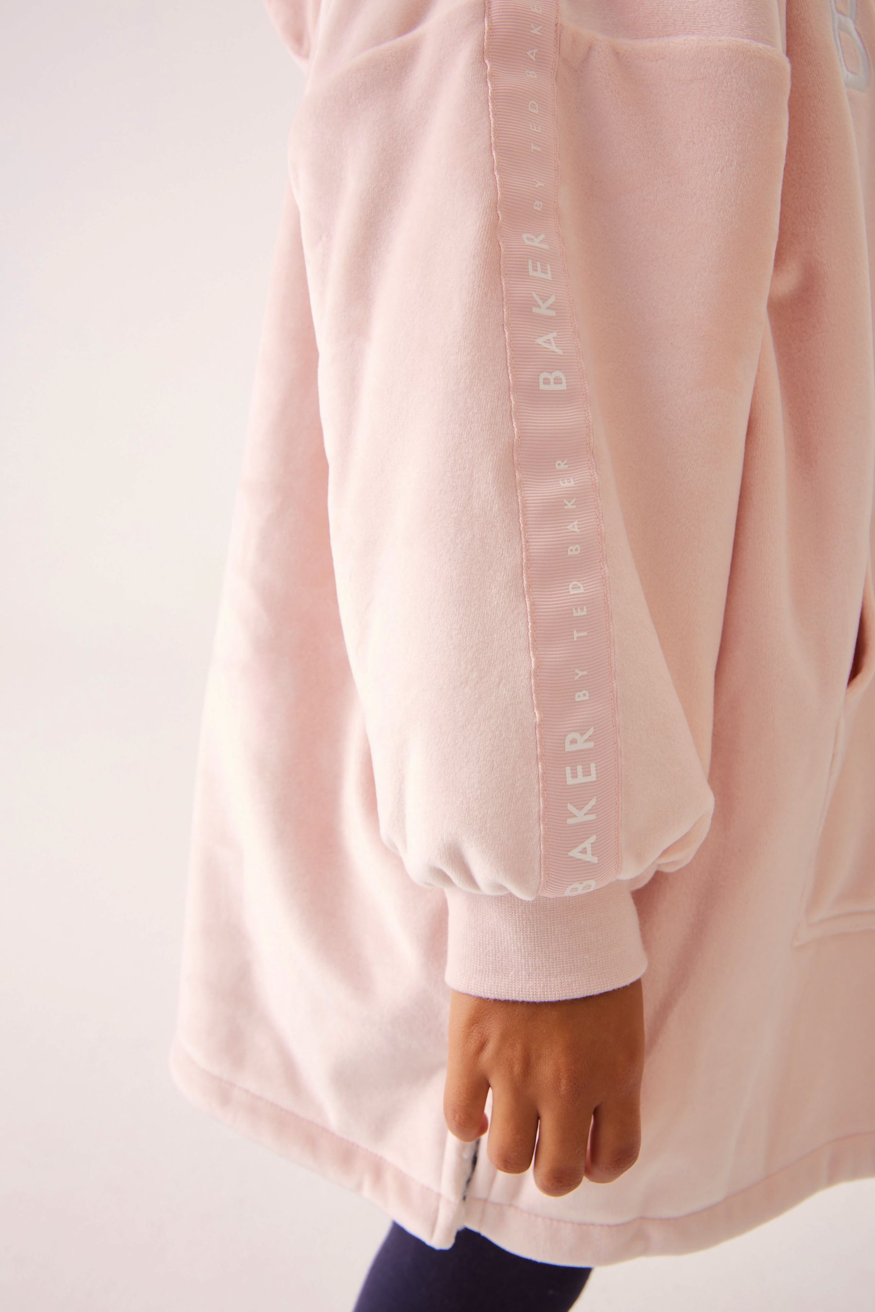 Baker by Ted Baker Pink Borg Lined Hooded Blanket