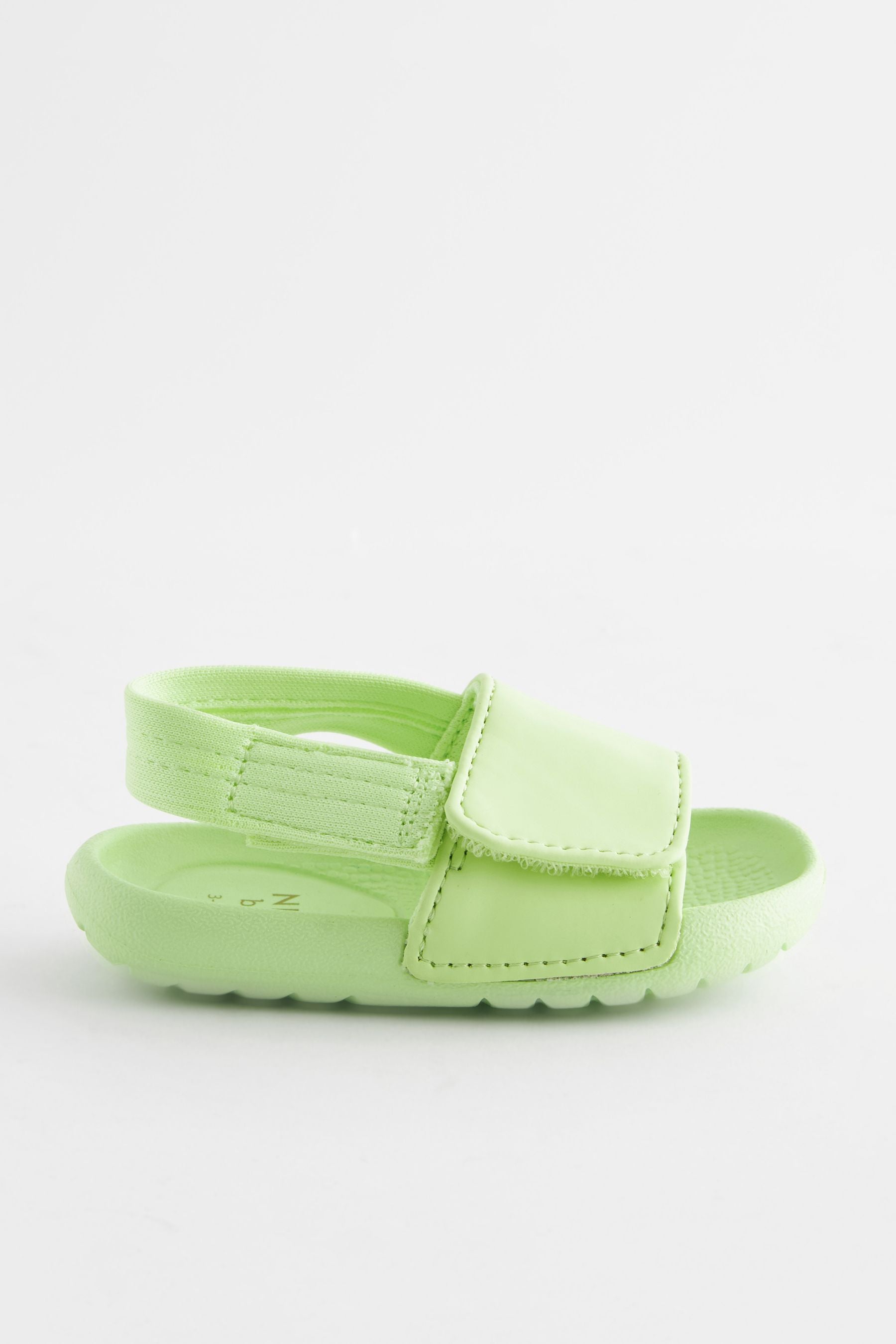 Fluro Green Baby Slider Sandals (0-24mths)