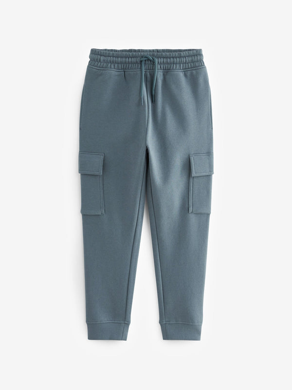 Mid Blue Cargo Cotton-Rich Joggers (3-16yrs)