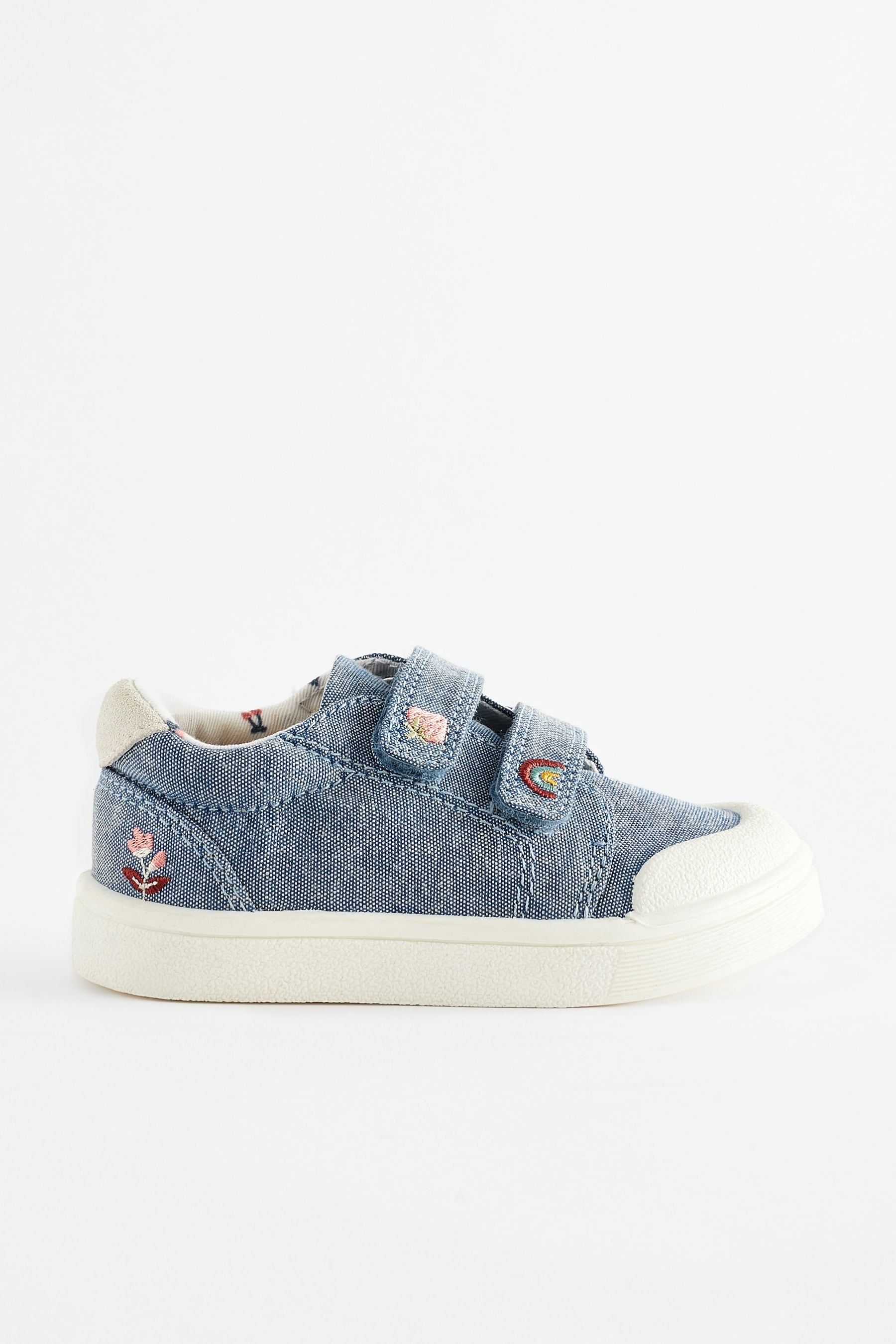 Blue Denim Machine Washable Trainers