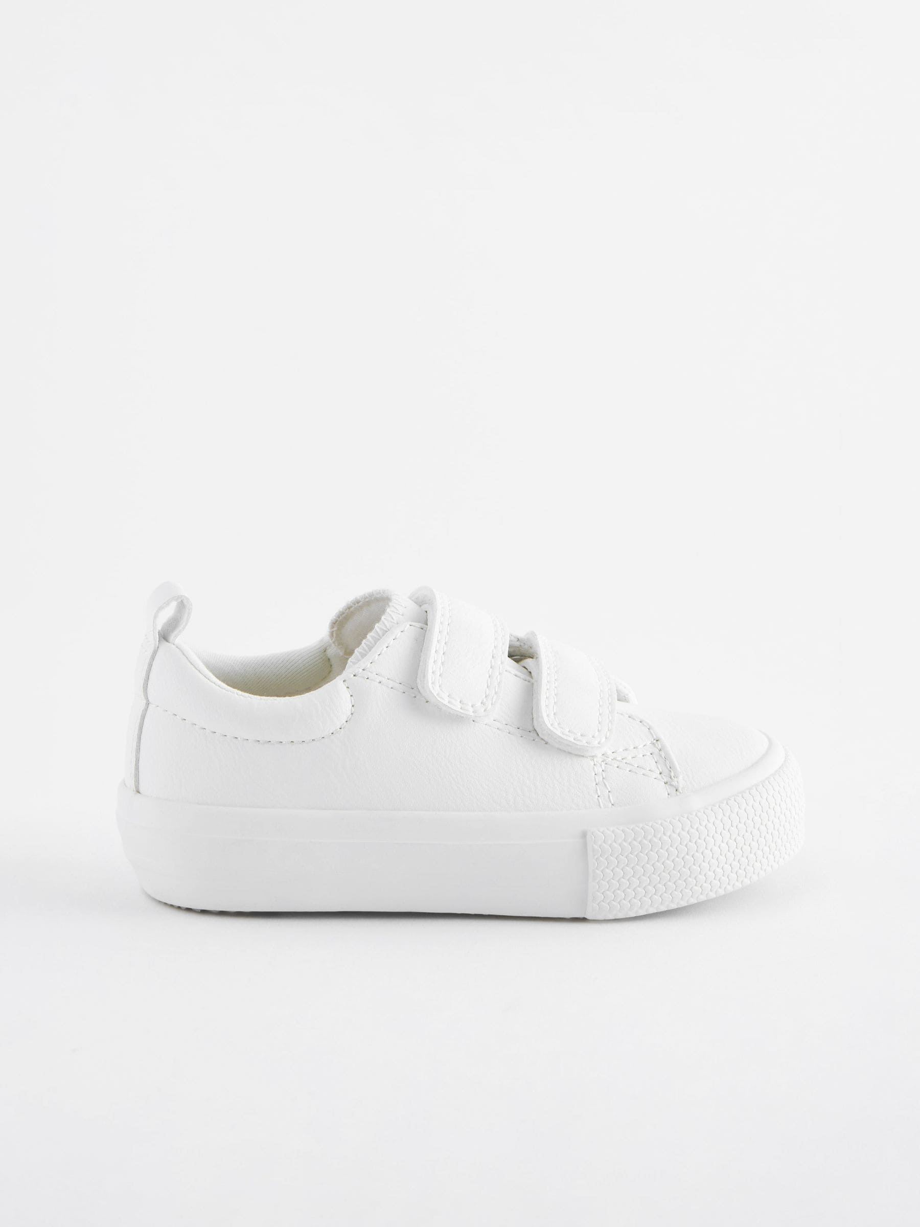 White Standard Fit (F) Chunky Trainers With Touch Fastening