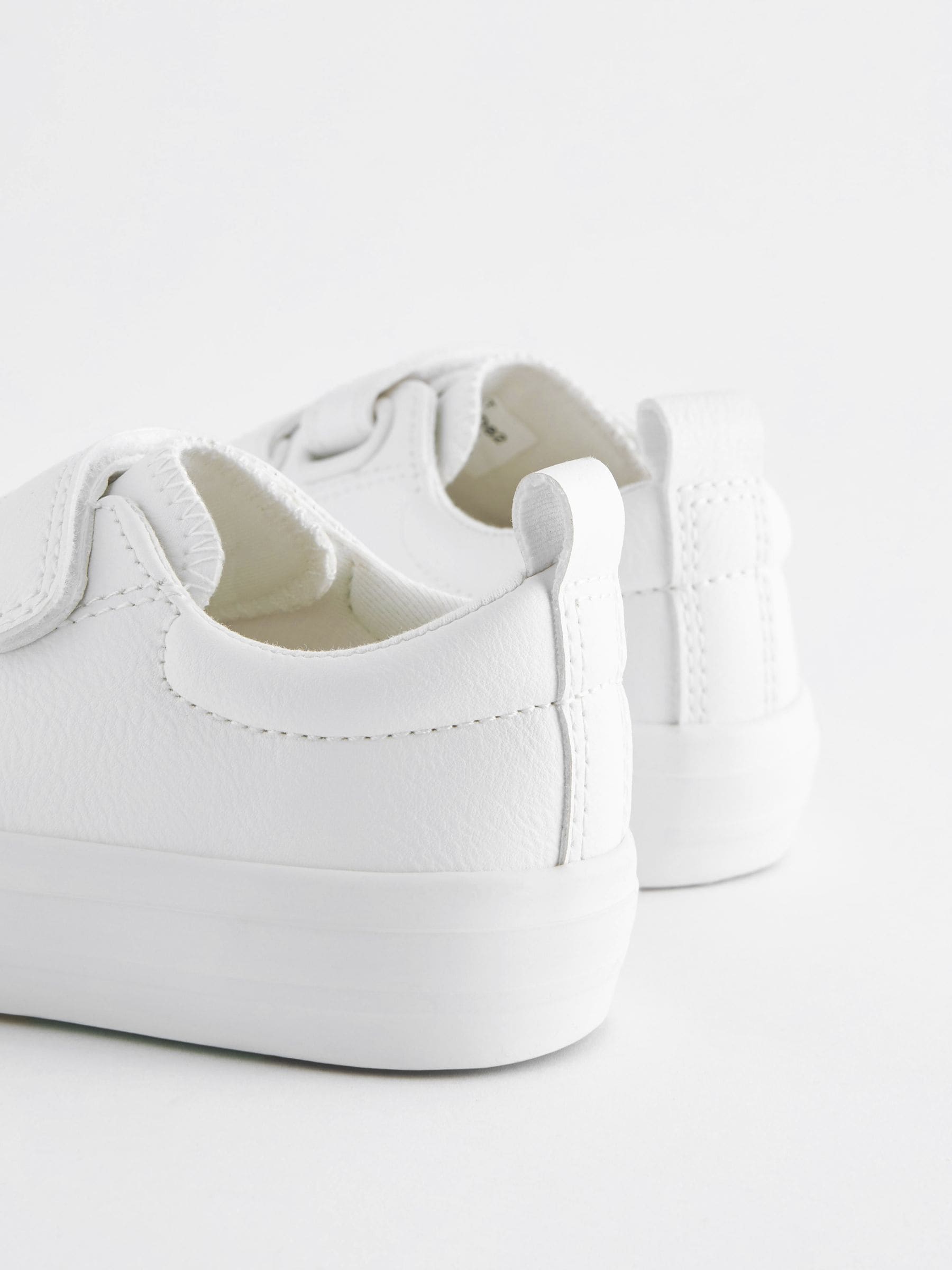 White Standard Fit (F) Chunky Trainers With Touch Fastening