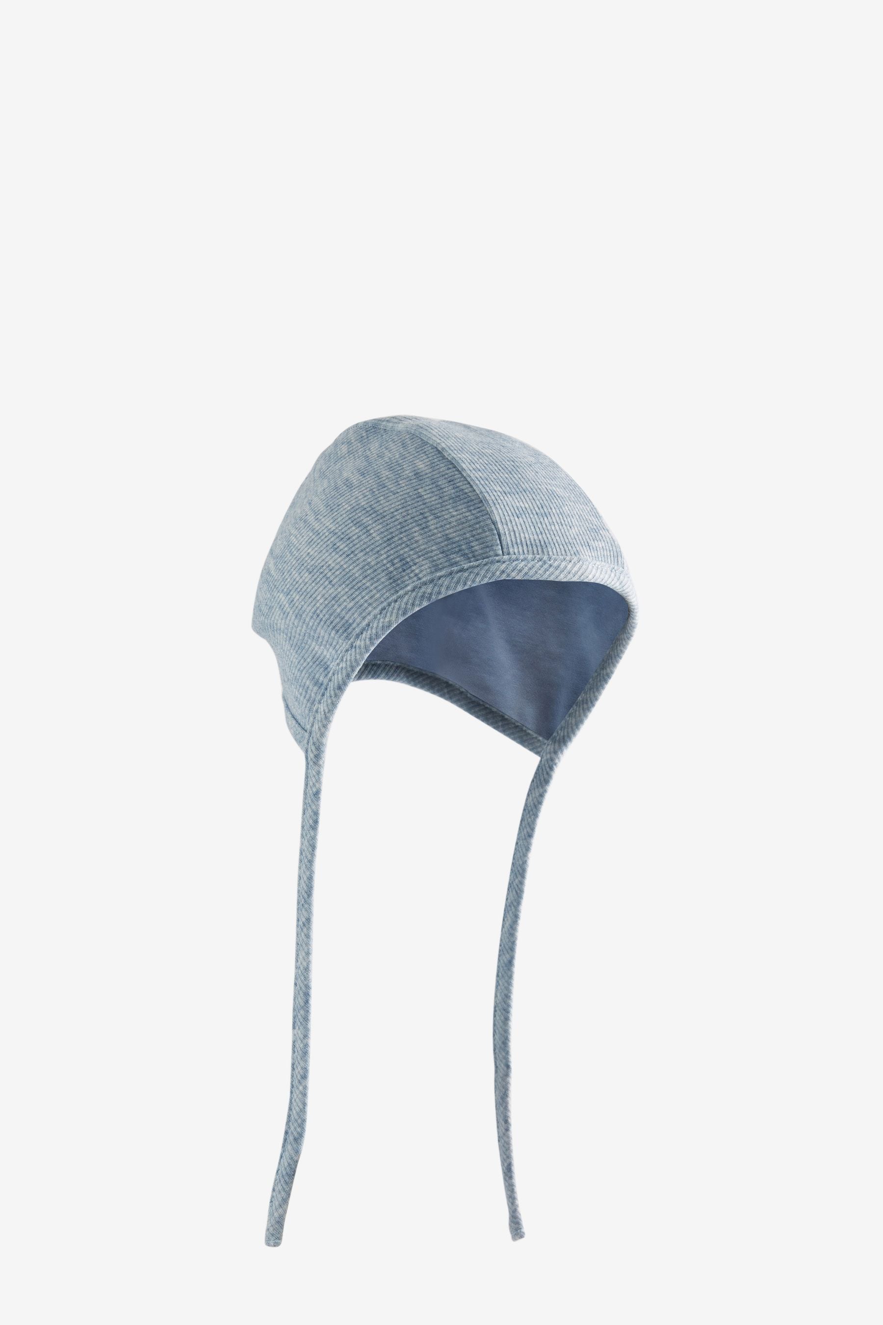 Grey/Blue Baby Bonnets Jersey 2 Pack (0-12mths)