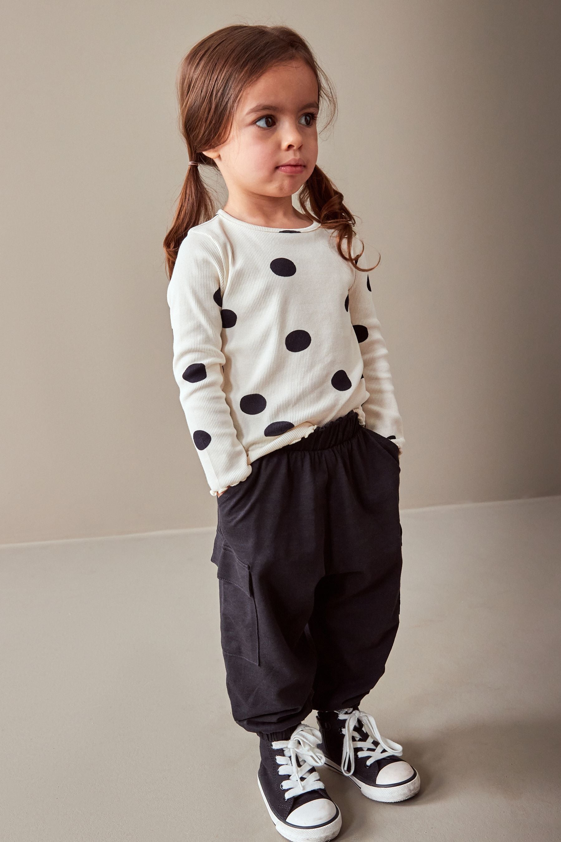 Monochrome Cargo Trousers Set (3mths-7yrs)