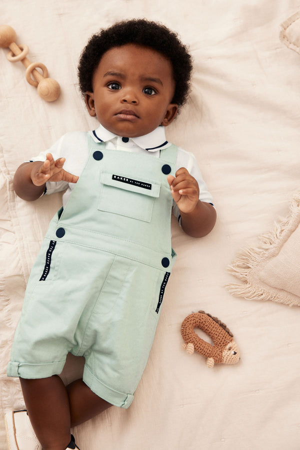 Baker by Ted Baker Polo and Dungaree Set