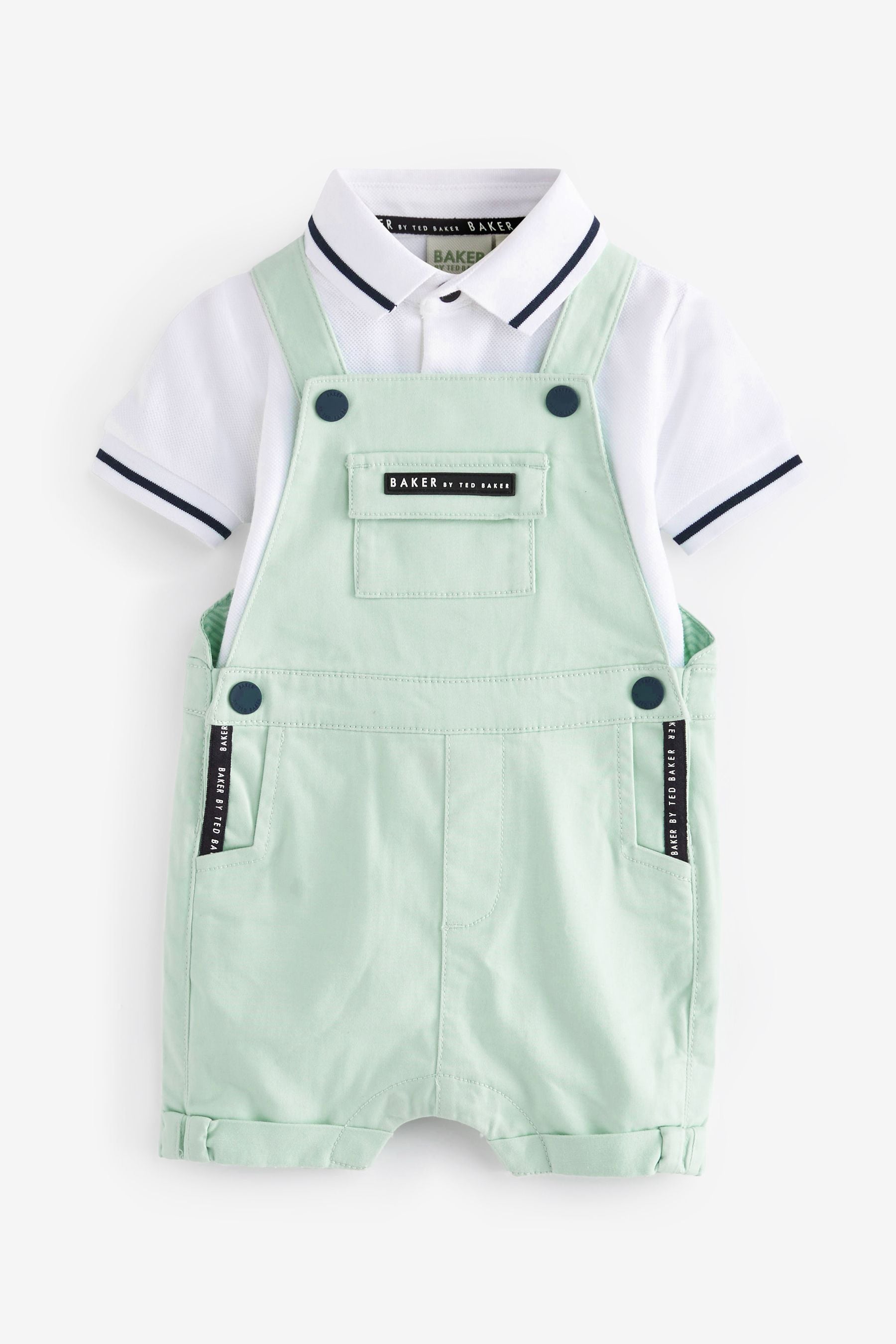 Baker by Ted Baker Polo and Dungaree Set