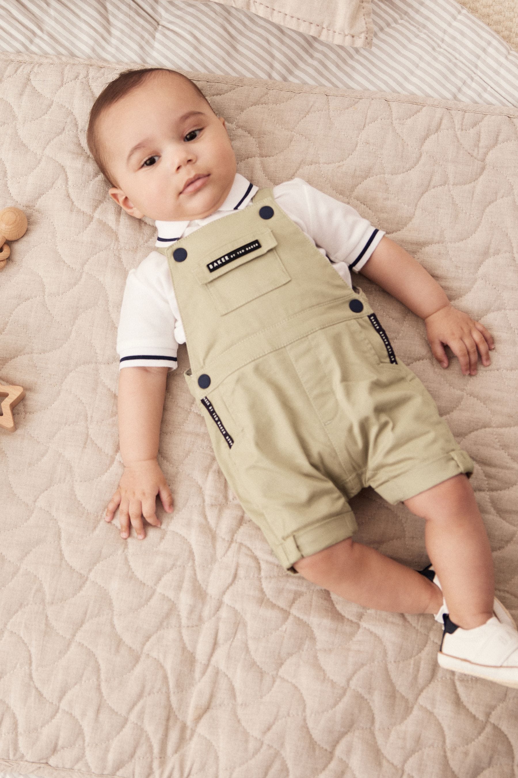 Baker by Ted Baker Polo and Dungaree Set