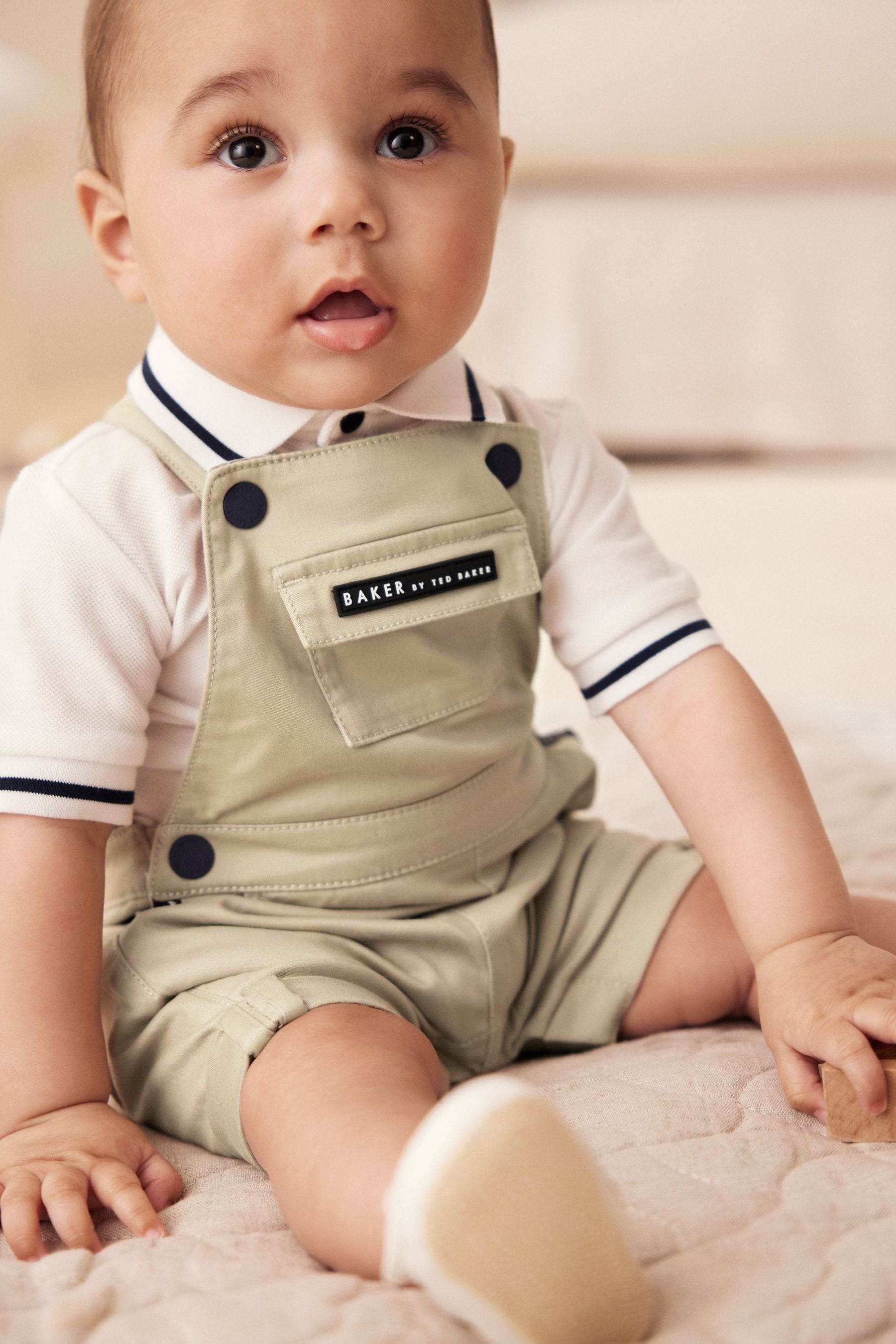 Baker by Ted Baker Polo and Dungaree Set