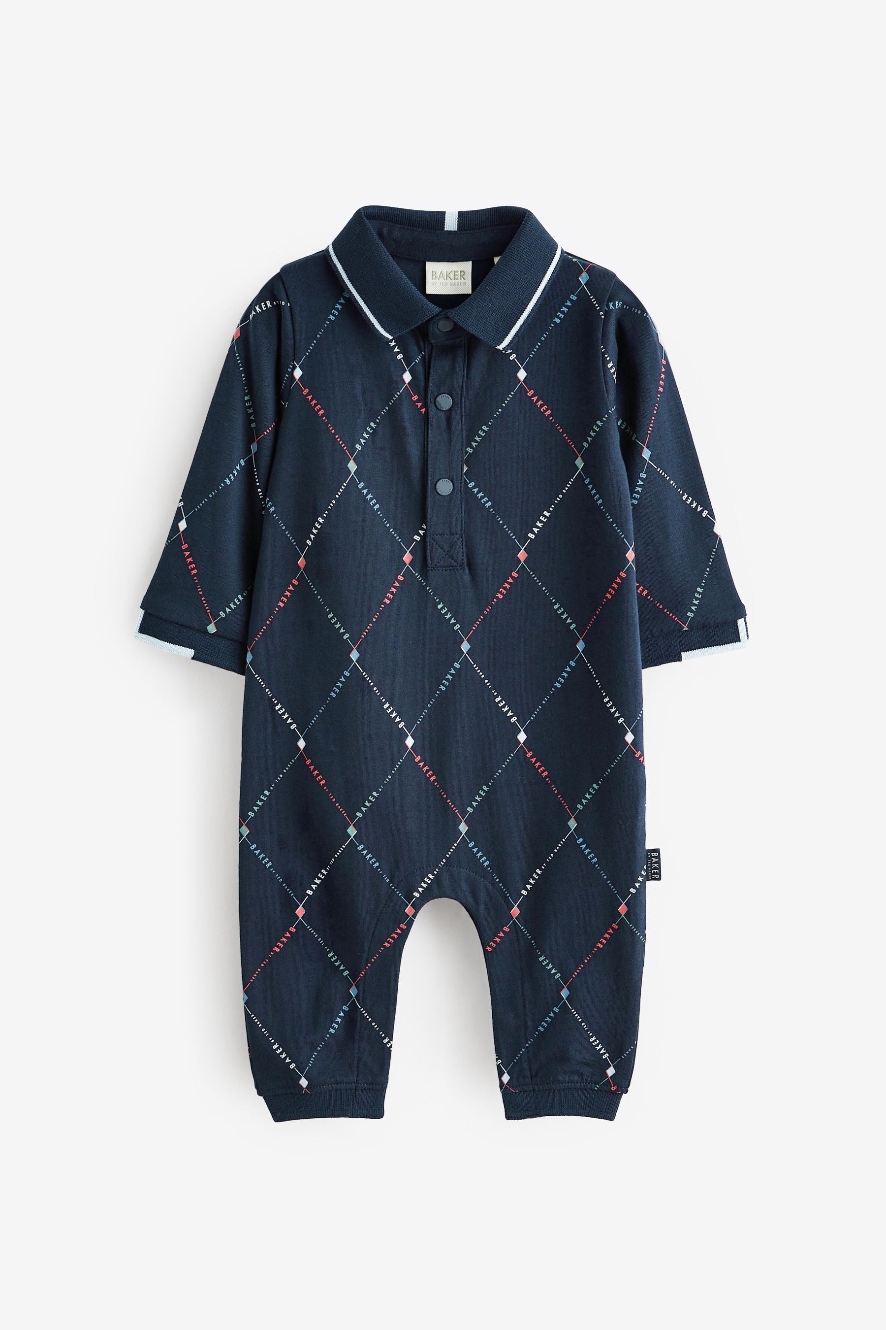 Baker by Ted Baker Navy Printed Rompersuit