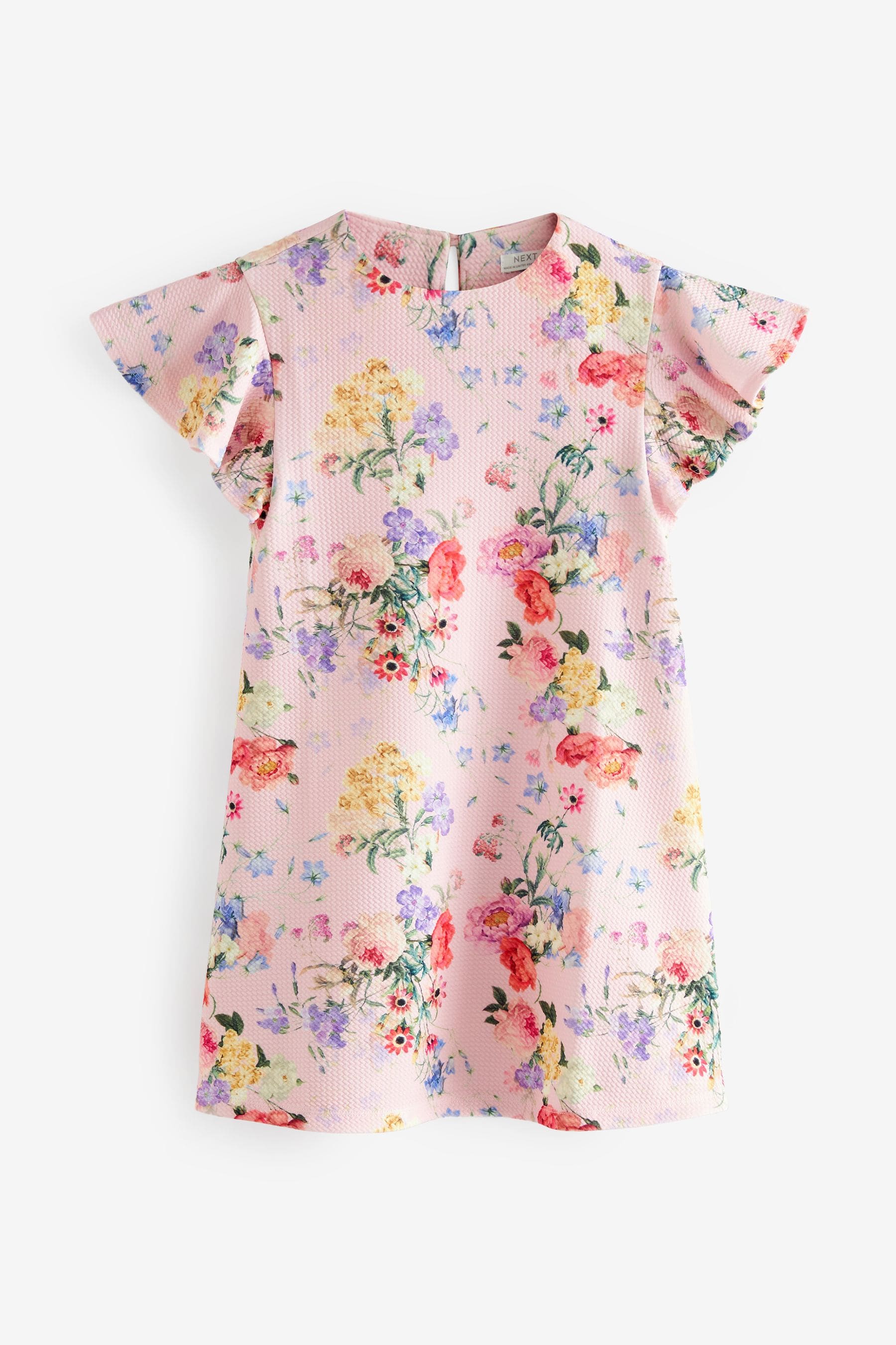 Pink Floral Print Ocassion Dress (1.5-16yrs)