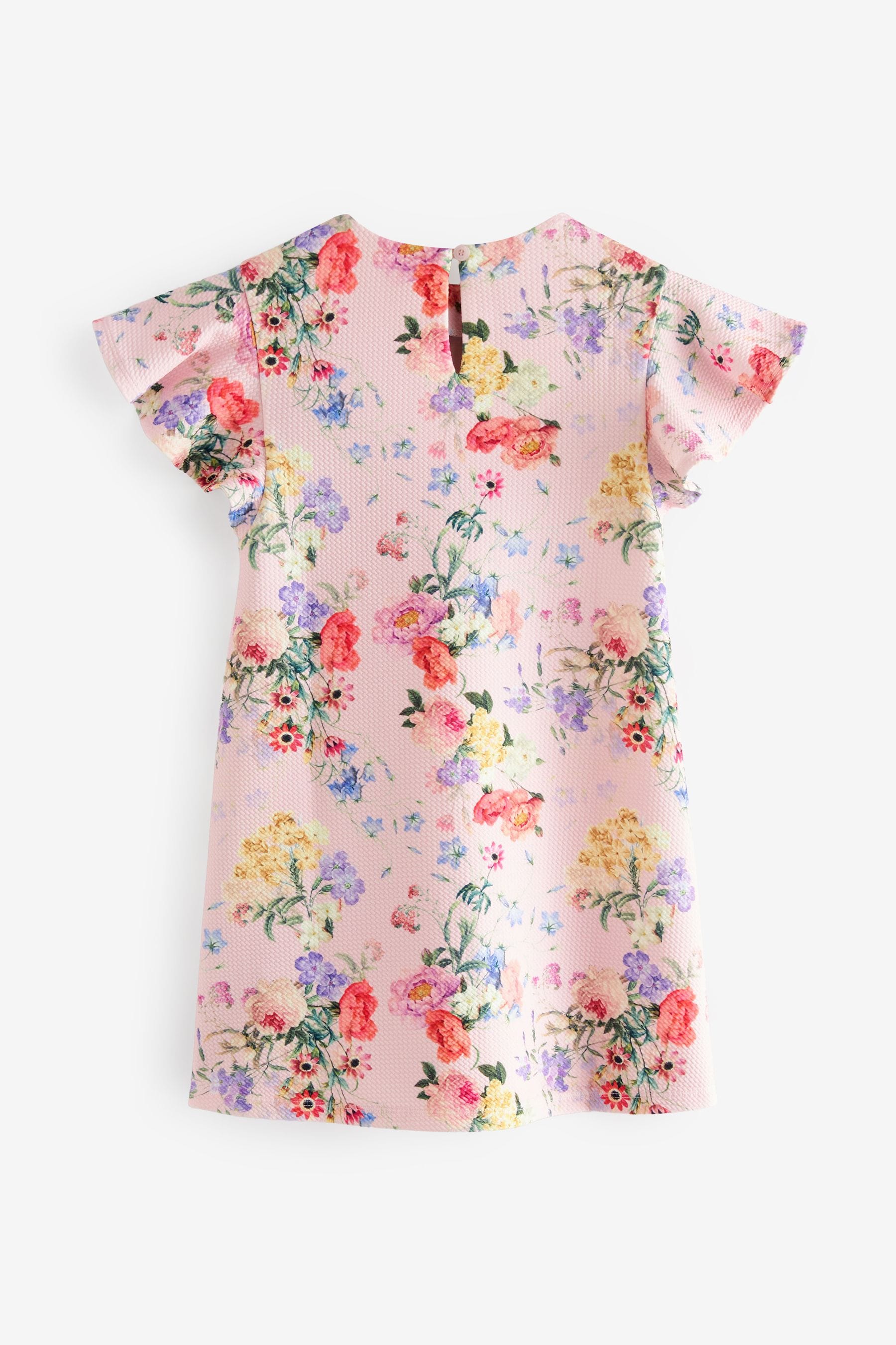 Pink Floral Print Ocassion Dress (1.5-16yrs)