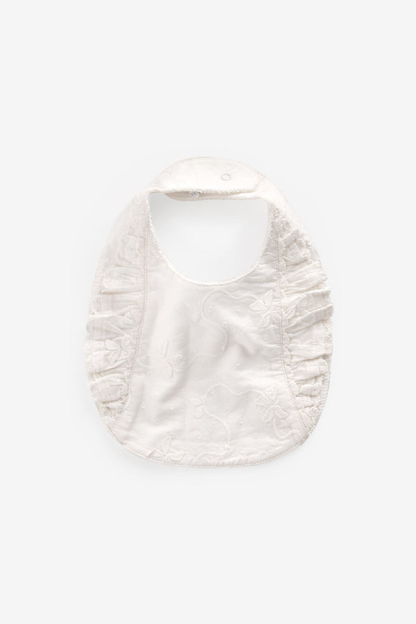 White Single Occasion Baby Bib