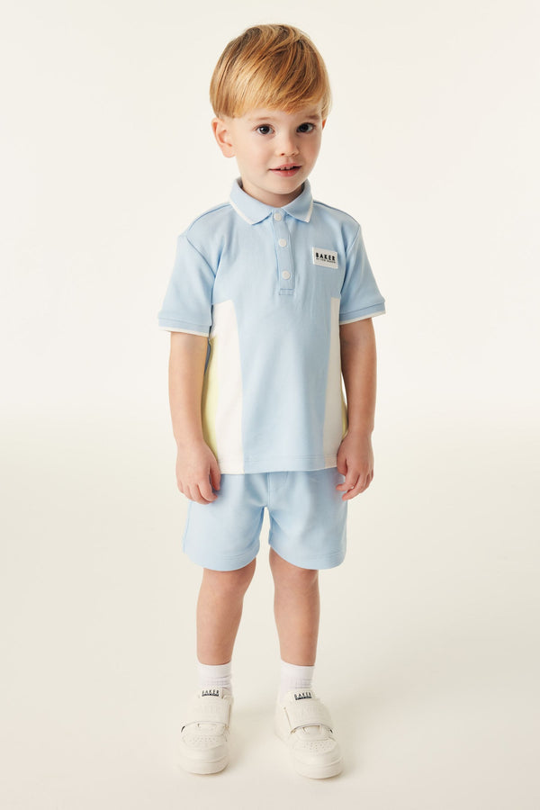 Baker by Ted Baker Colourblock Polo Shirt and Short Set