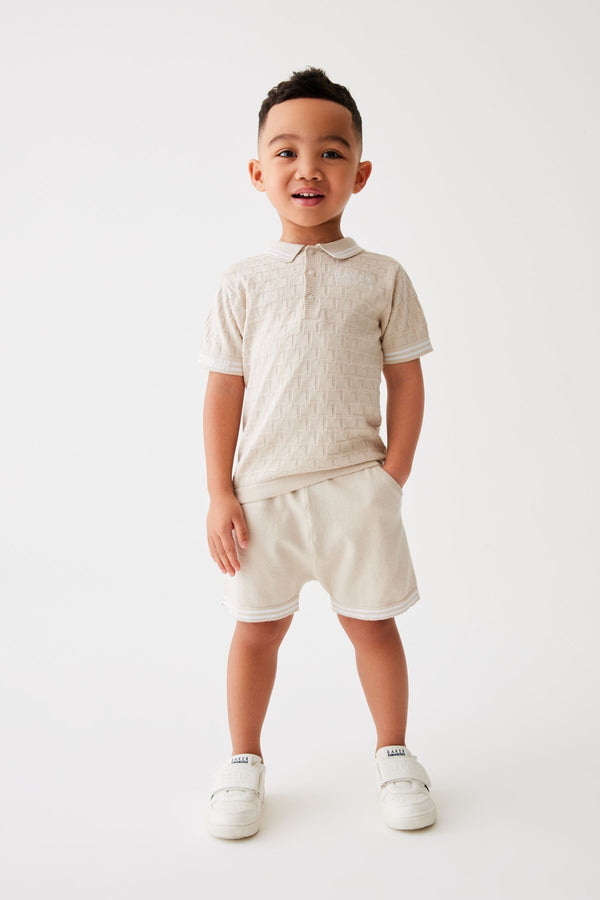 Baker by Ted Baker Knitted Polo Shirt and Short Set