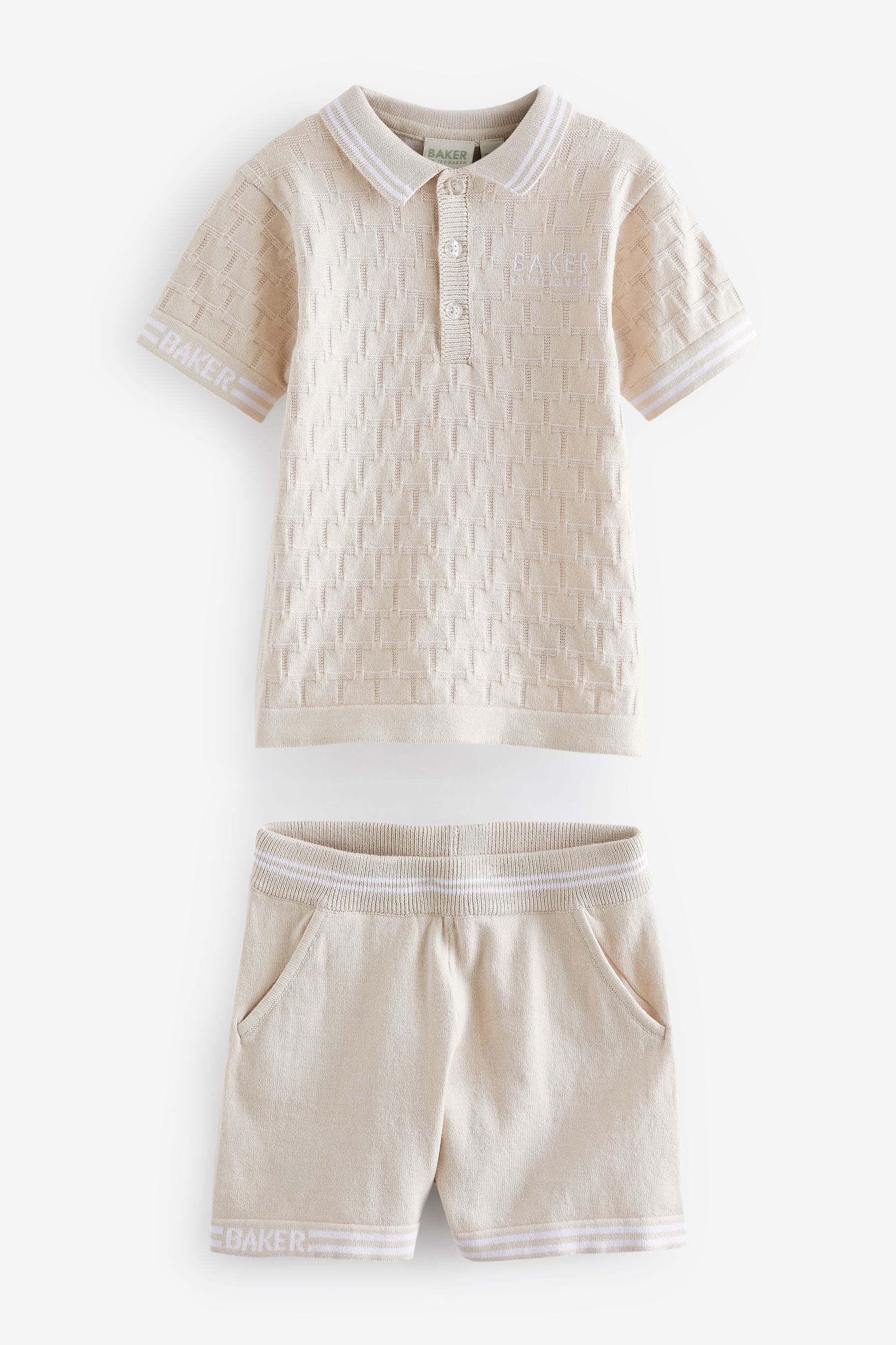 Baker by Ted Baker Knitted Polo Shirt and Short Set