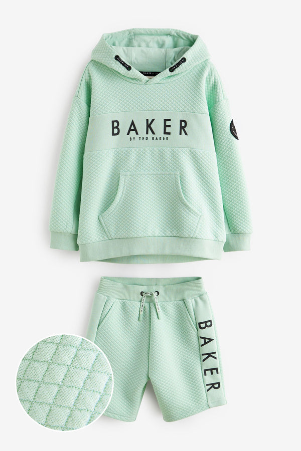 Baker by Ted Baker Textured Hoodie And Shorts Set