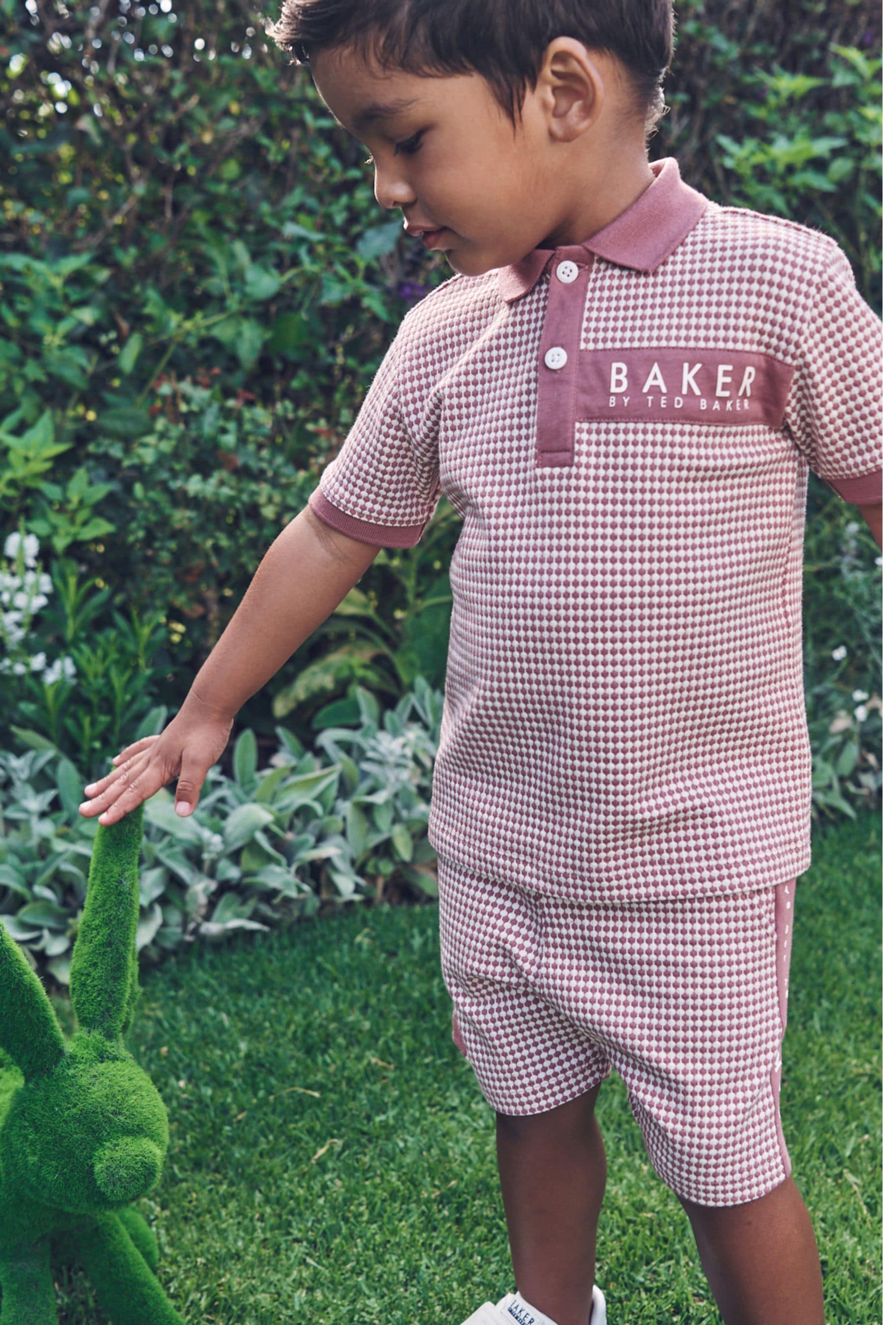 Baker by Ted Baker Textured Polo Shirt and Short Set