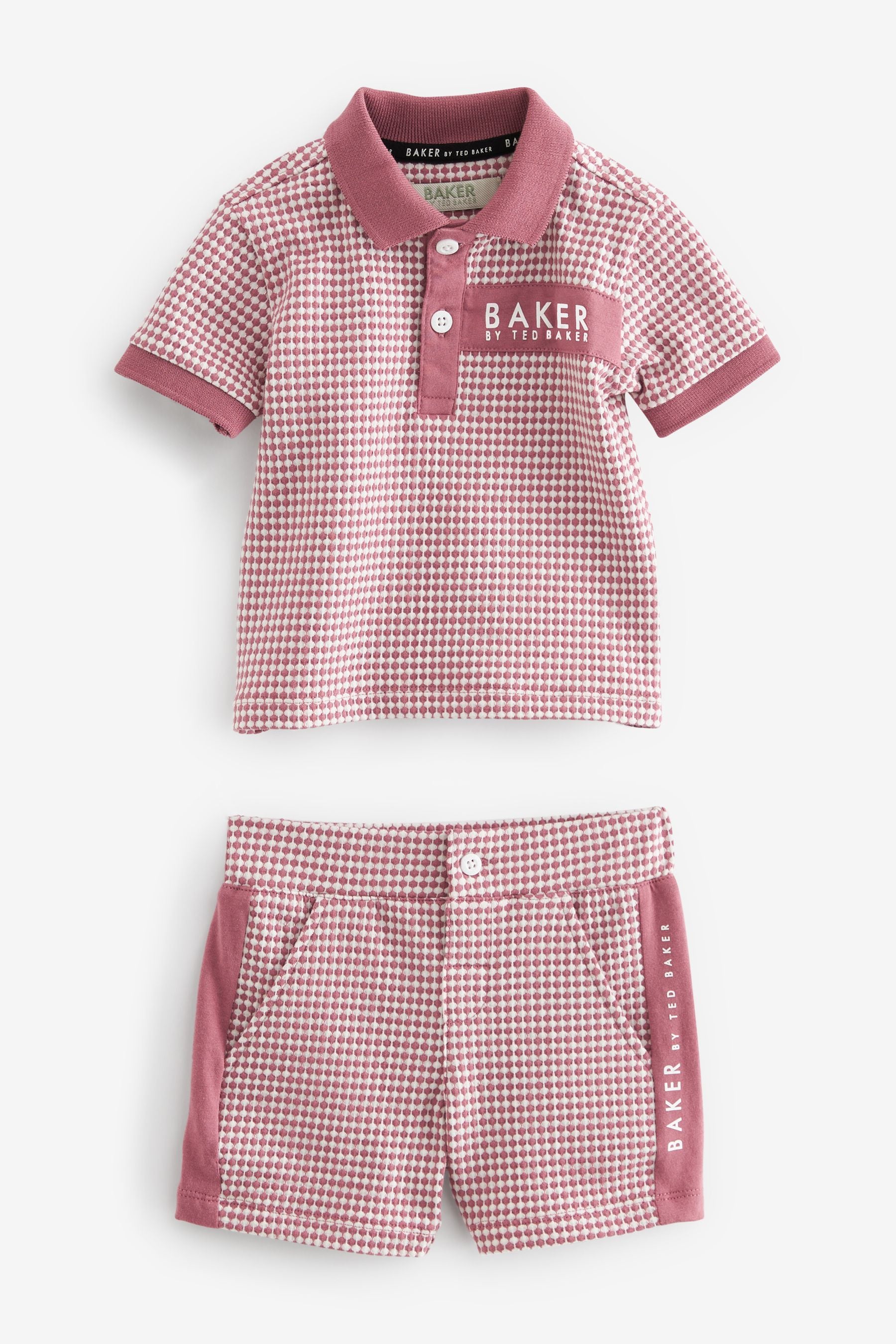 Baker by Ted Baker Textured Polo Shirt and Short Set