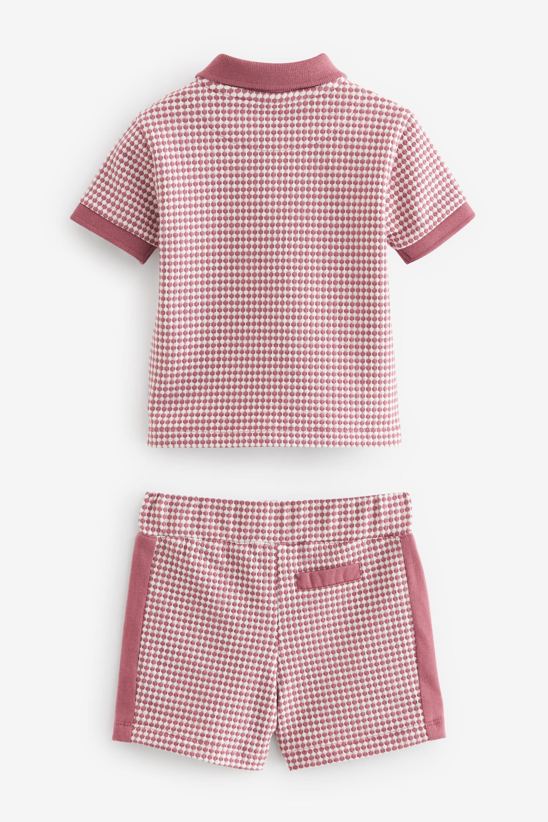 Baker by Ted Baker Textured Polo Shirt and Short Set