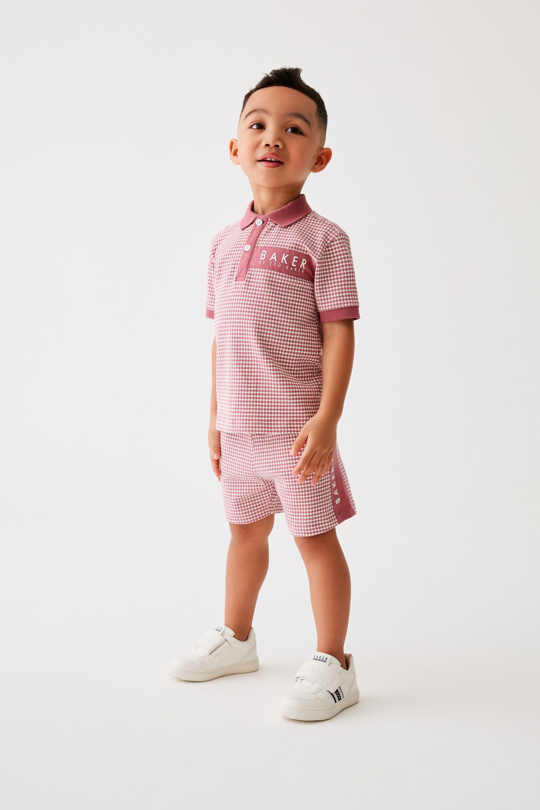 Baker by Ted Baker Textured Polo Shirt and Short Set