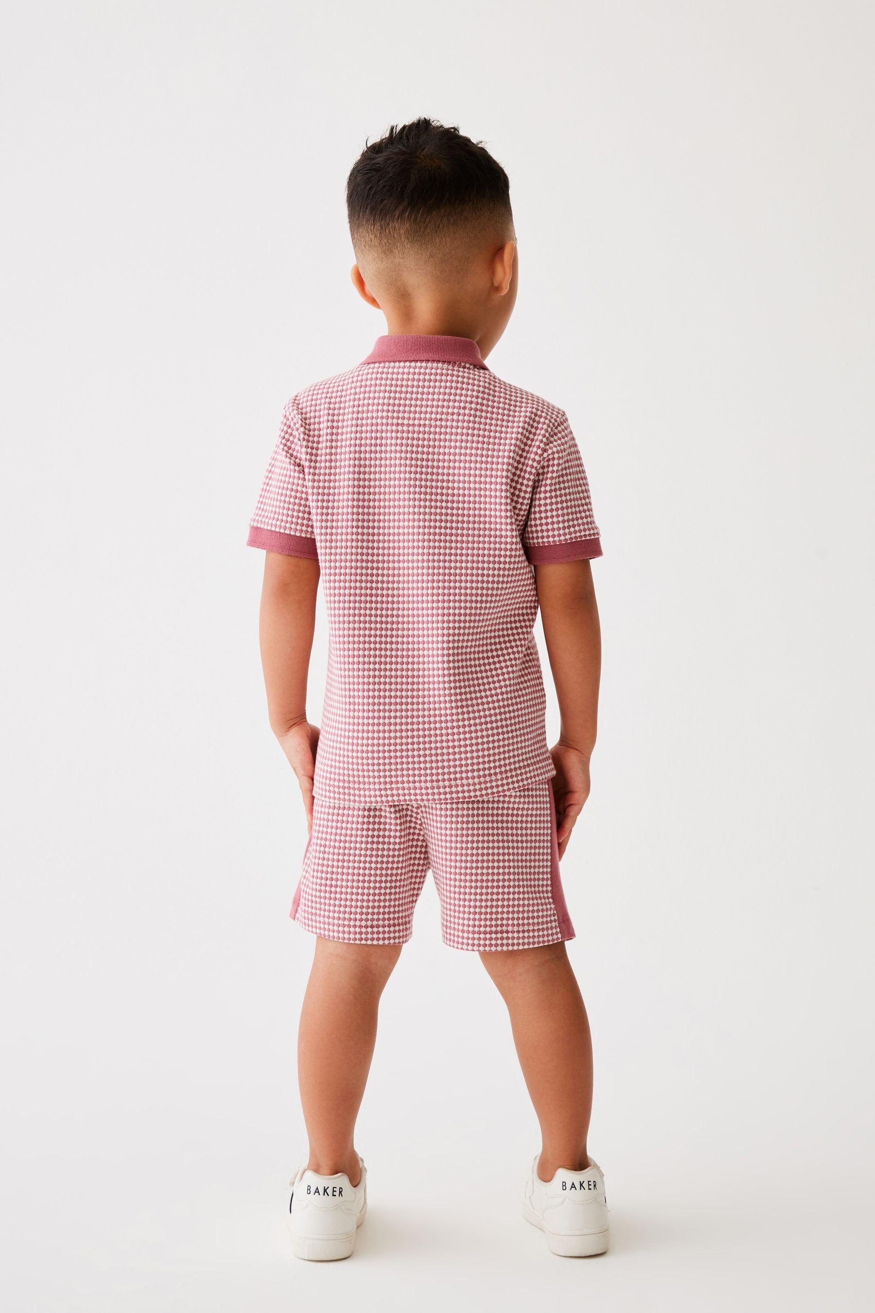 Baker by Ted Baker Textured Polo Shirt and Short Set