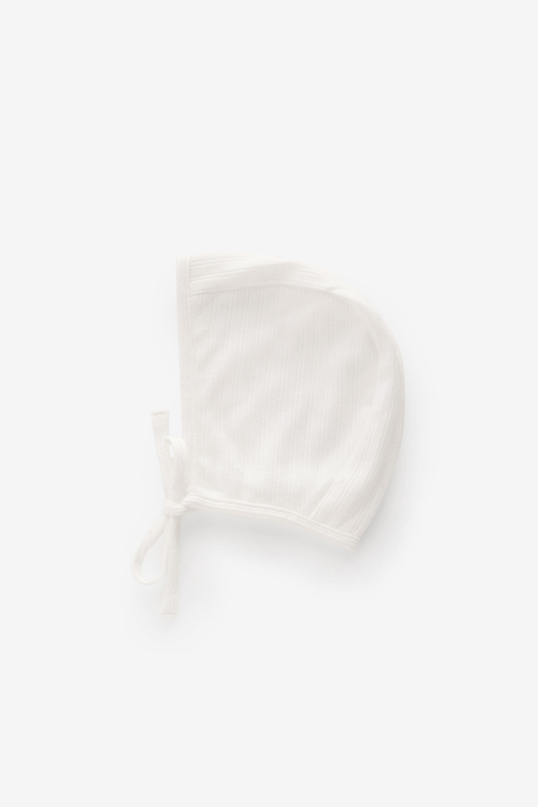 Pink/White Baby Jersey Bonnet 100% Cotton Hats 2 Pack (0-12mths)