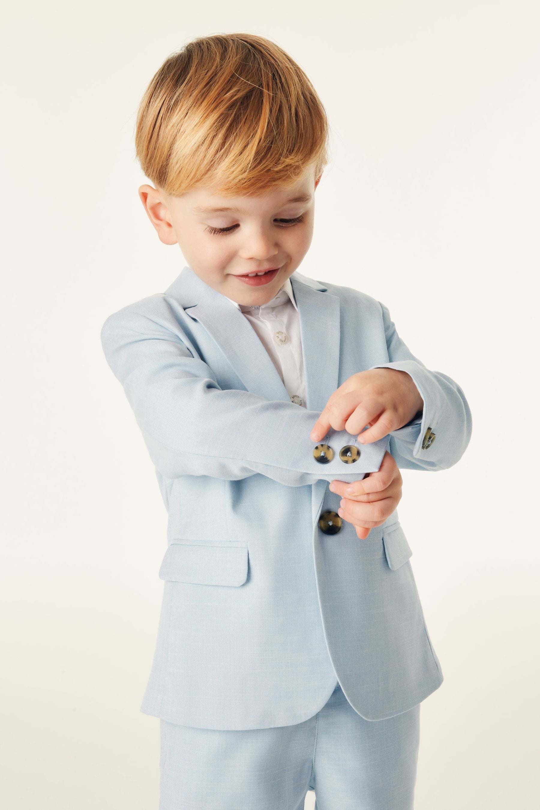 Baker by Ted Baker Blue Suit Jacket, Shirt and Short Set