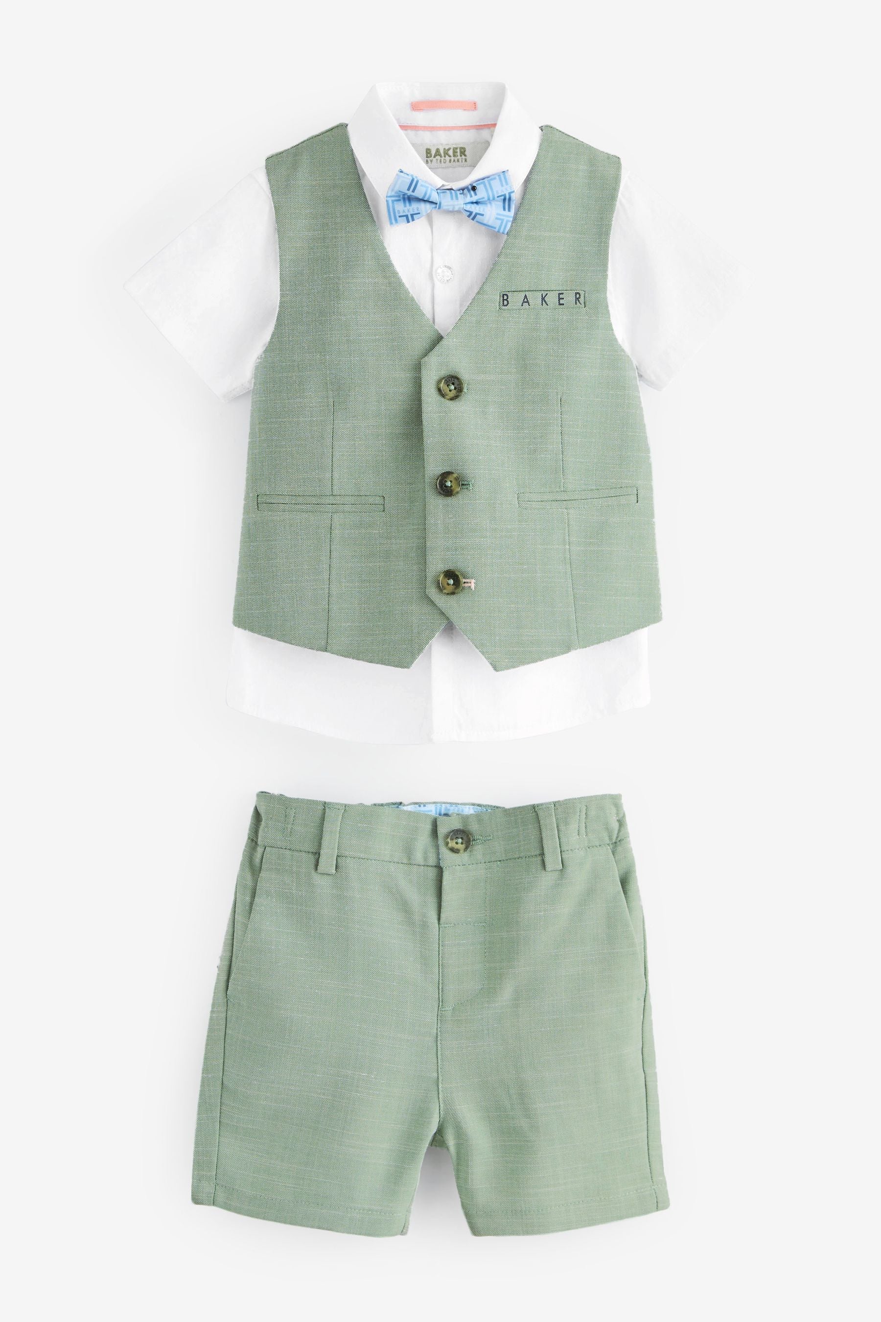 Baker by Ted Baker Shirt Waistcoat and Short Set