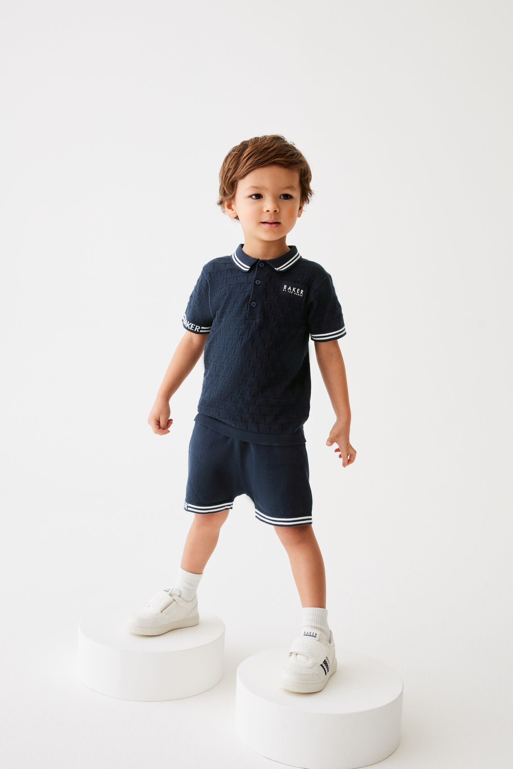 Baker by Ted Baker Knitted Polo Shirt and Short Set