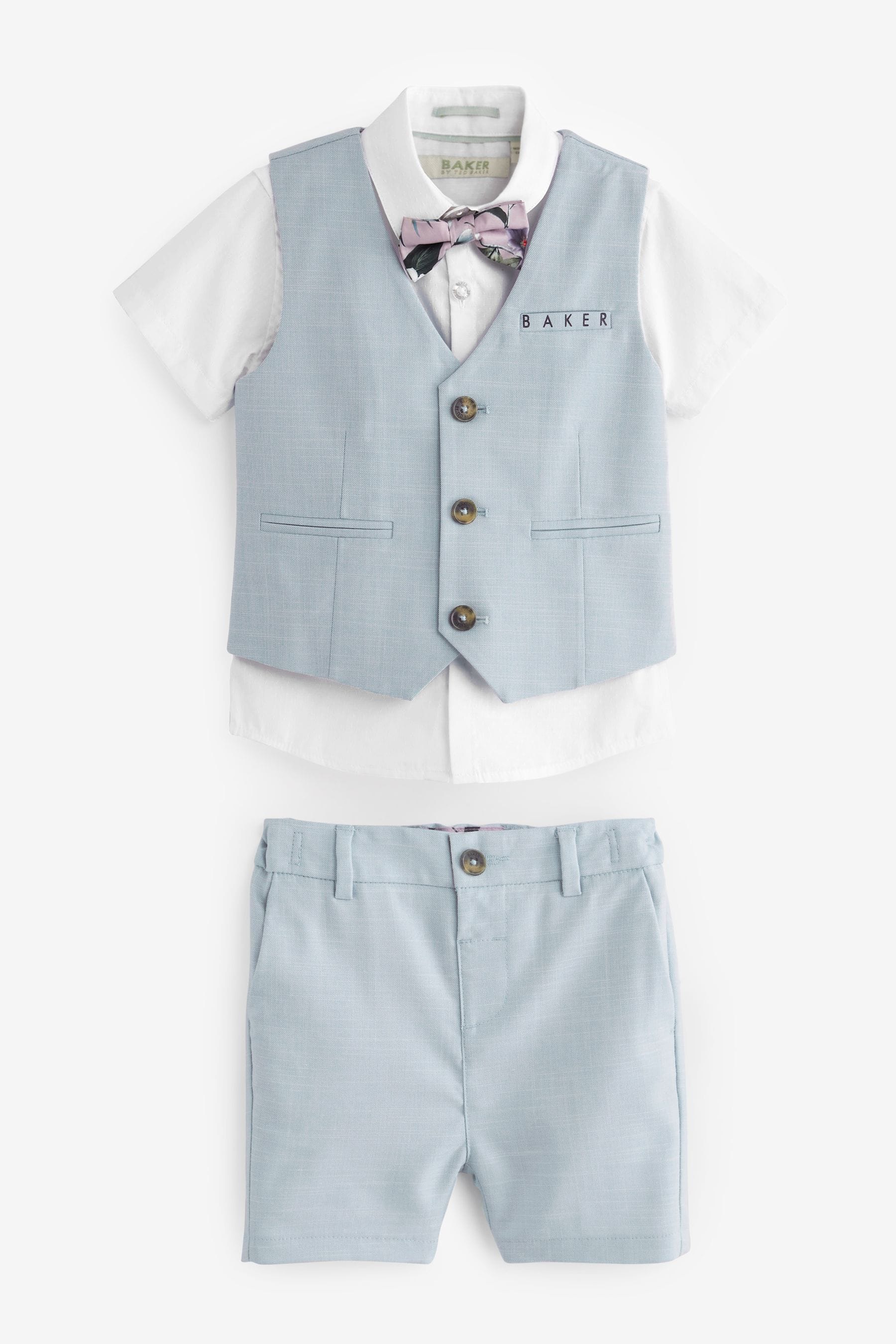 Baker by Ted Baker Shirt Waistcoat and Short Set