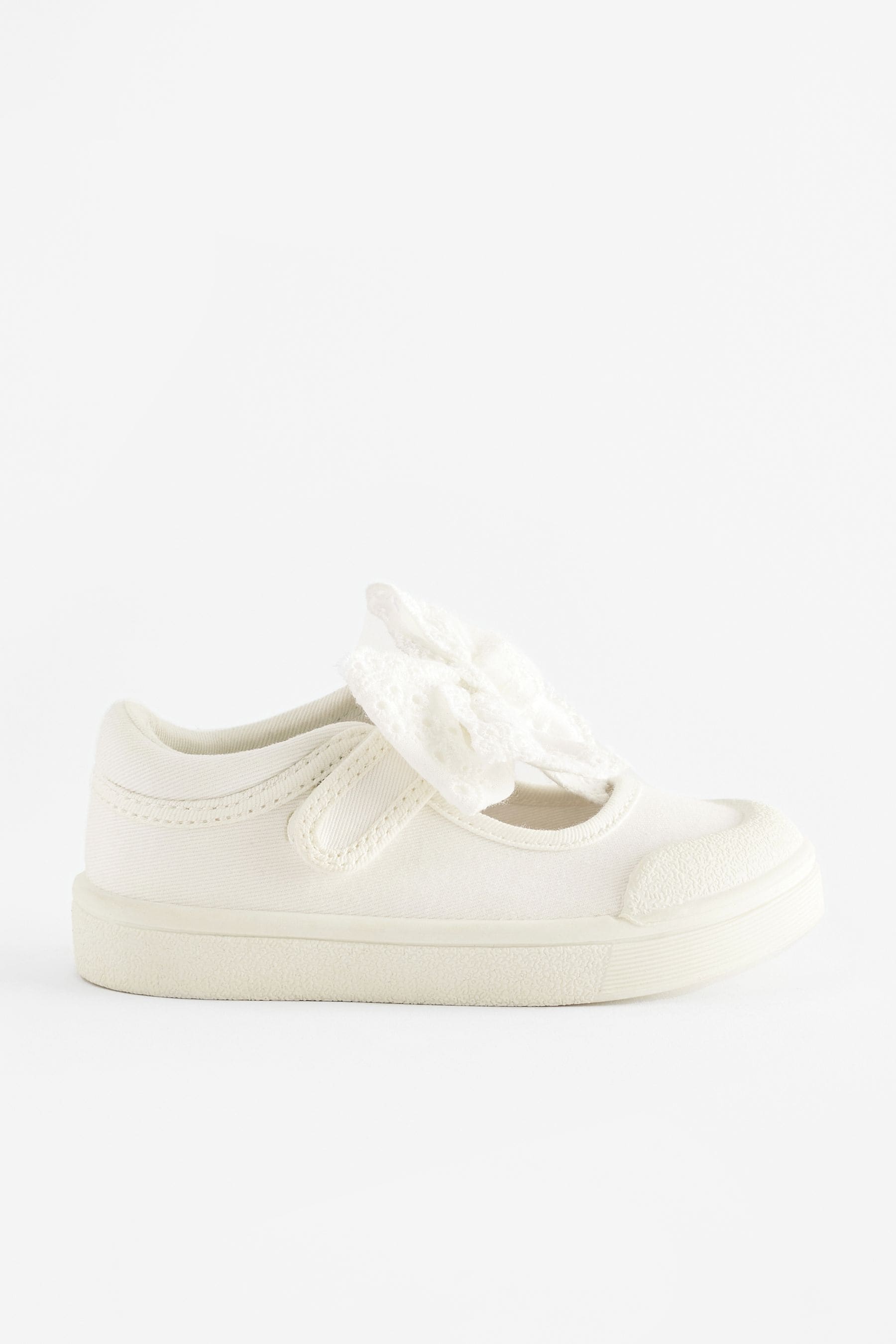 White Machine Washable Mary Jane Shoes