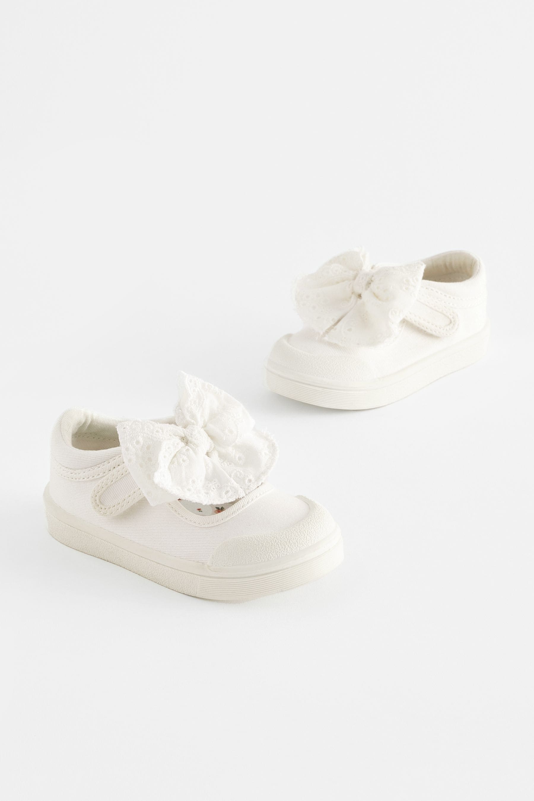 White Machine Washable Mary Jane Shoes