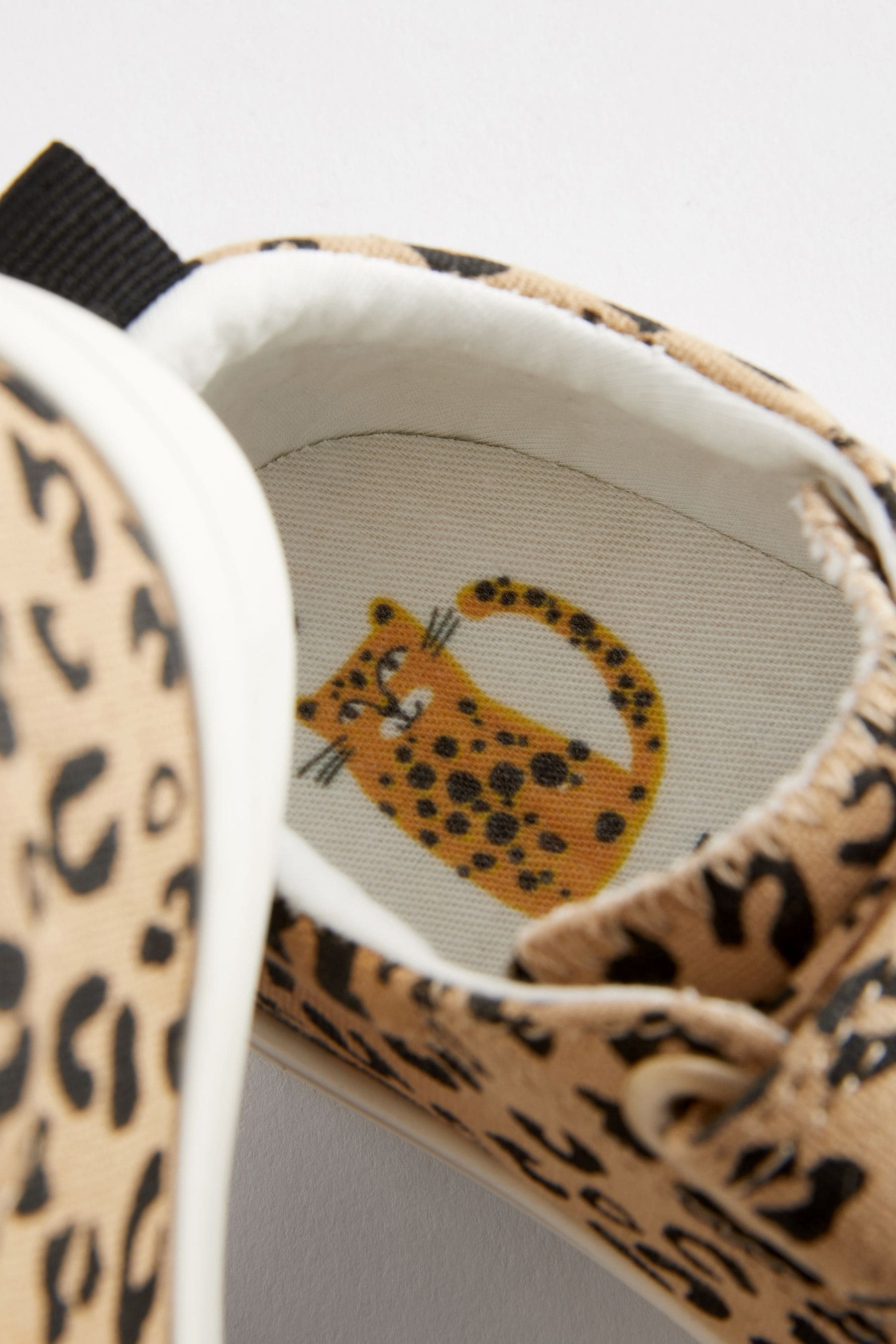 Leopard Print Chunky Trainers With Touch Fastening