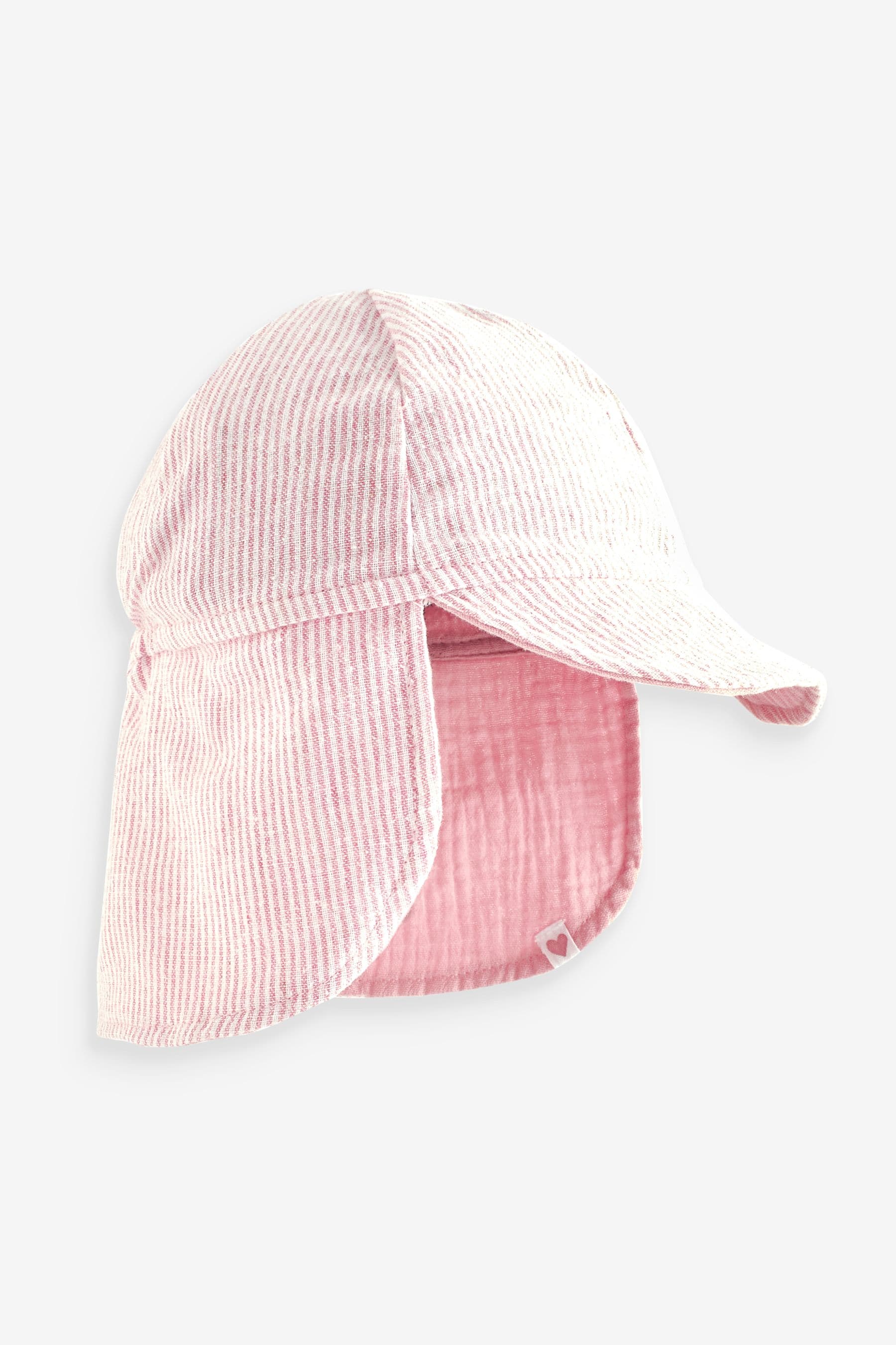 Pink Reversible Legionnaire Baby Hat (0mths-2yrs)