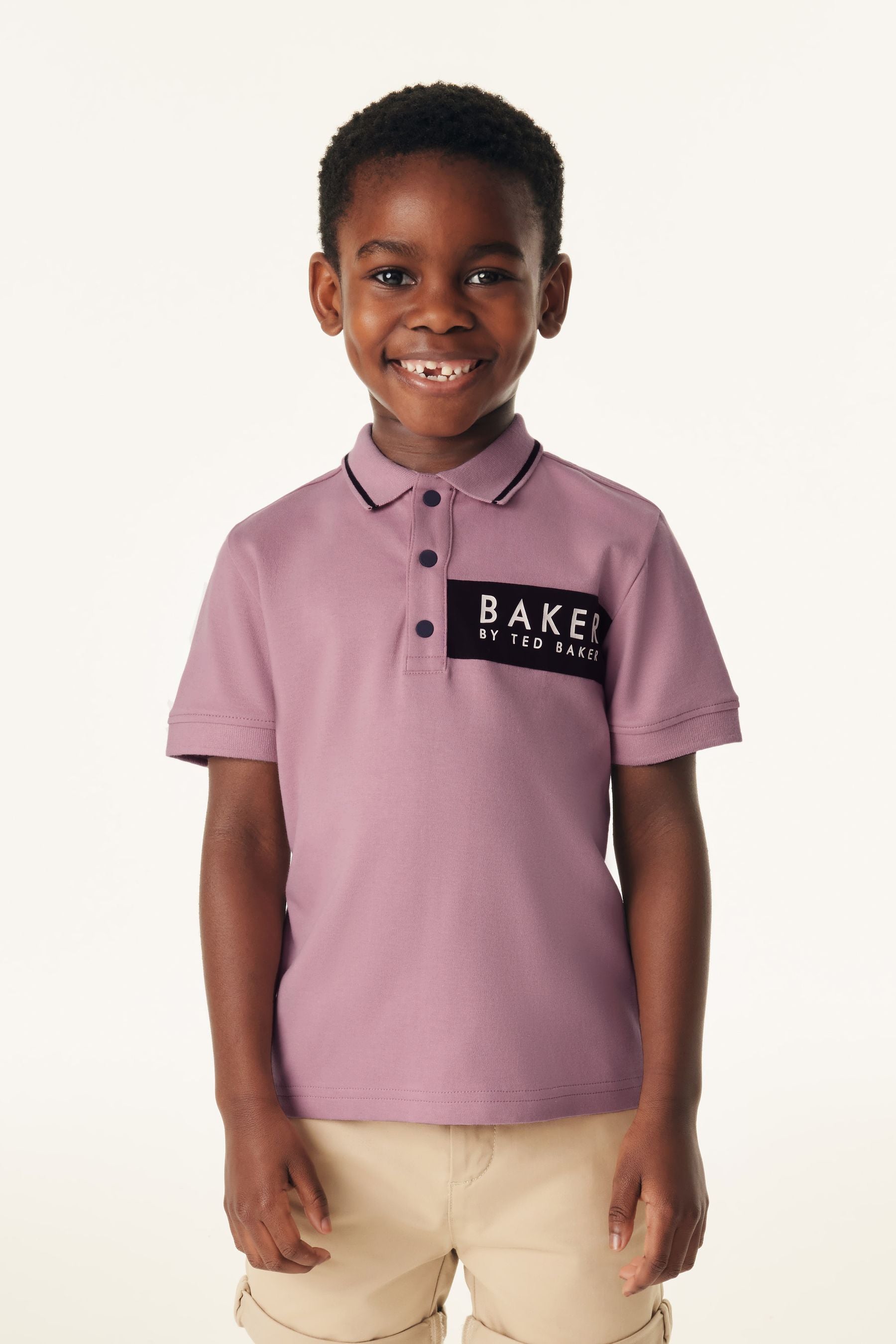 Baker by Ted Baker Nylon Panel Polo Shirt