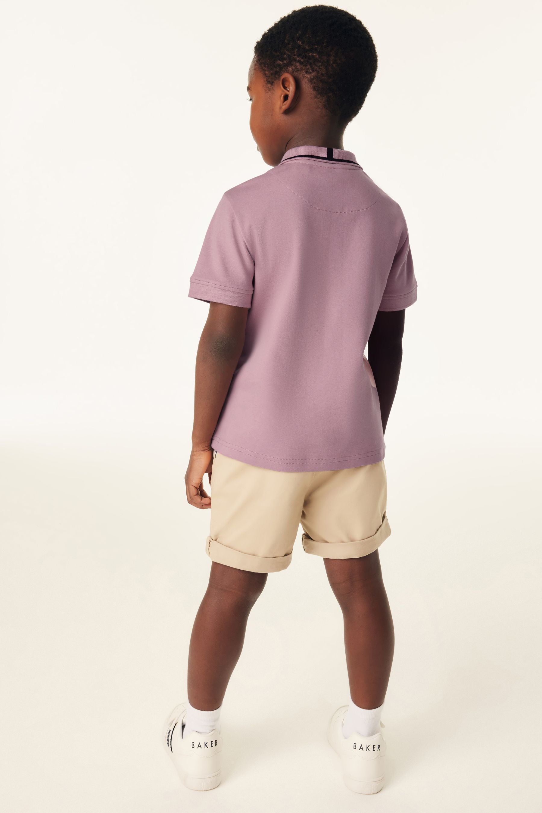 Baker by Ted Baker Nylon Panel Polo Shirt