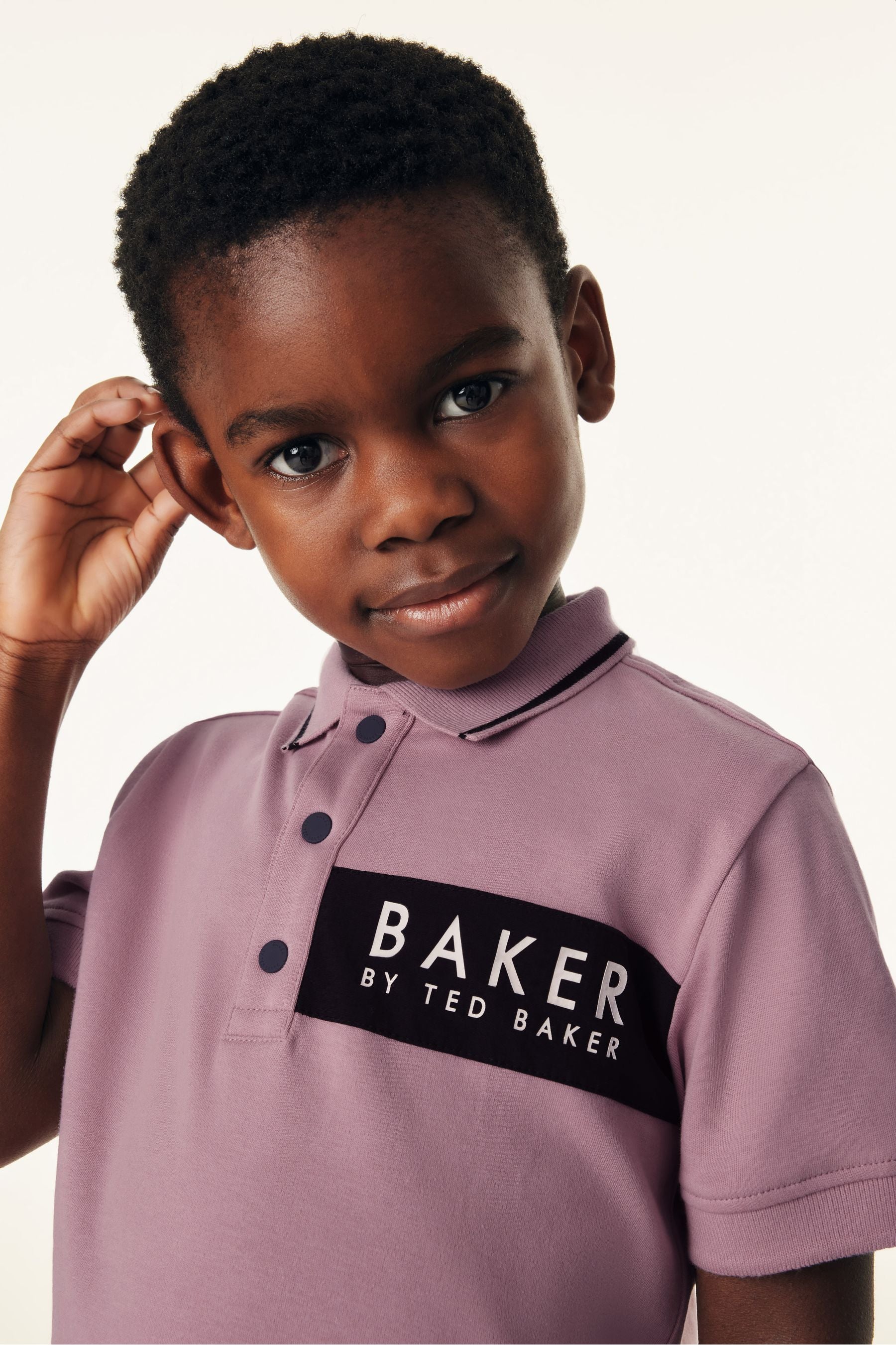 Baker by Ted Baker Nylon Panel Polo Shirt