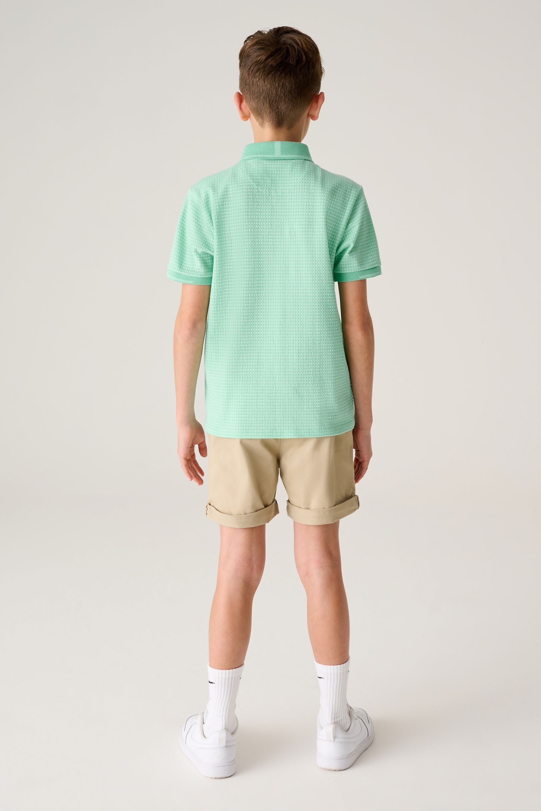 Green Baker by Ted Baker Green Textured Polo Shirt