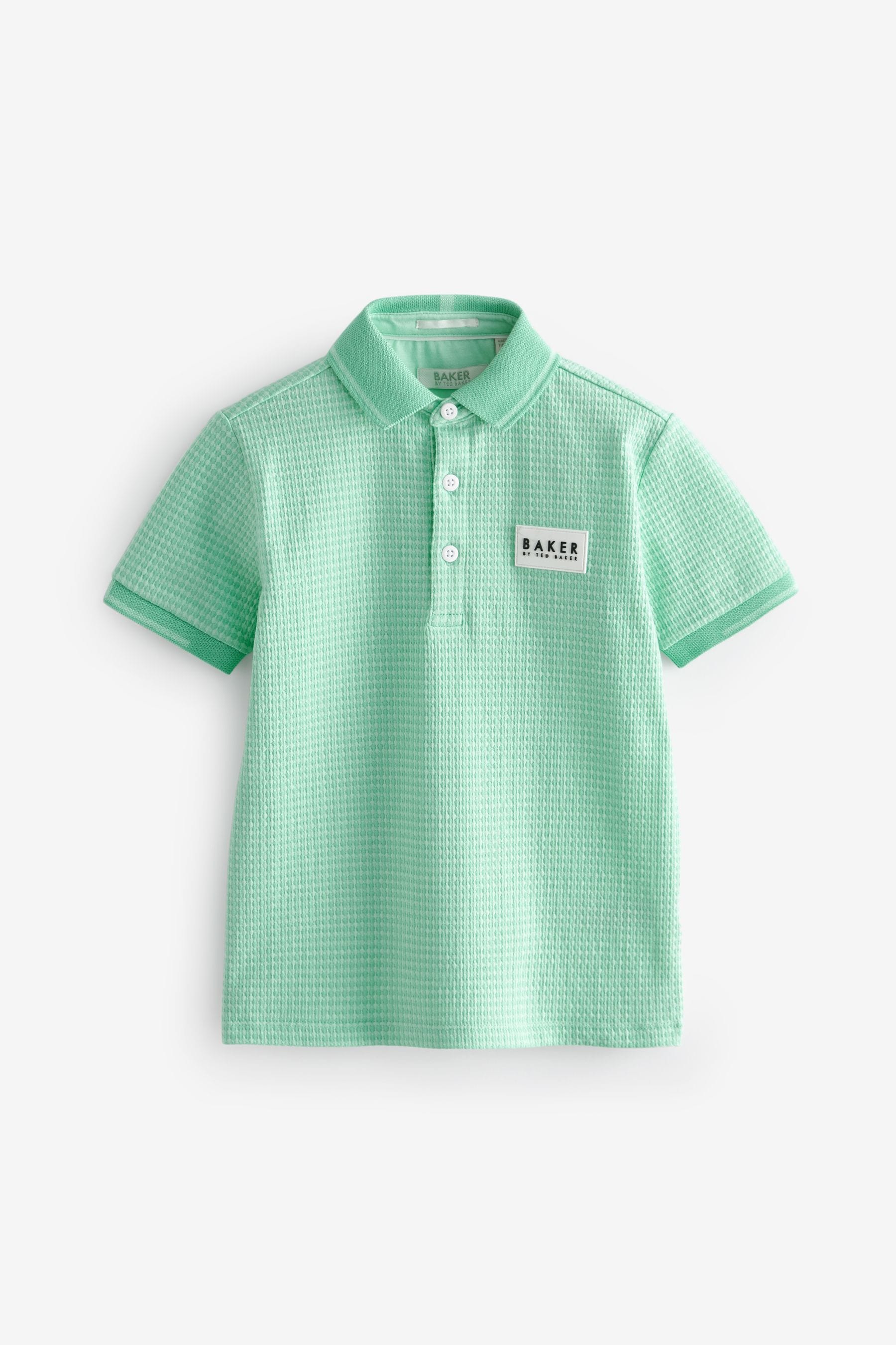 Green Baker by Ted Baker Green Textured Polo Shirt