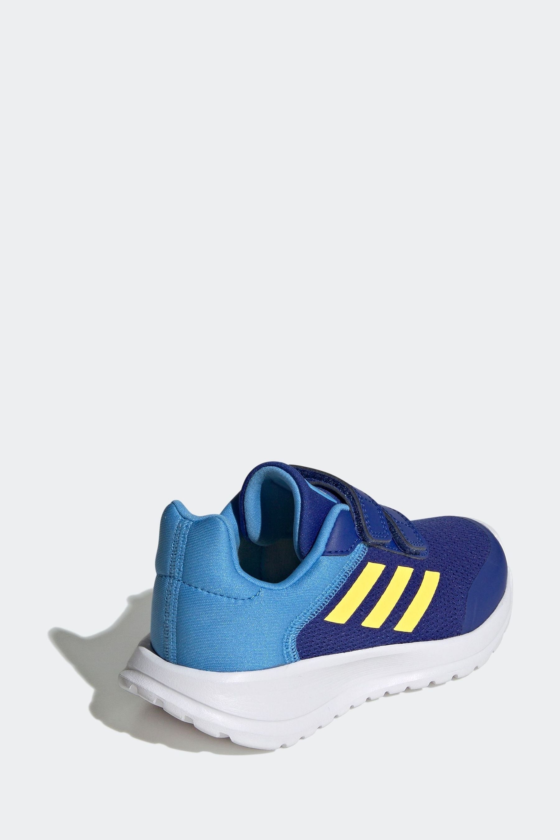 Blue/Yellow adidas Kids Sportswear Tensaur Run Trainers