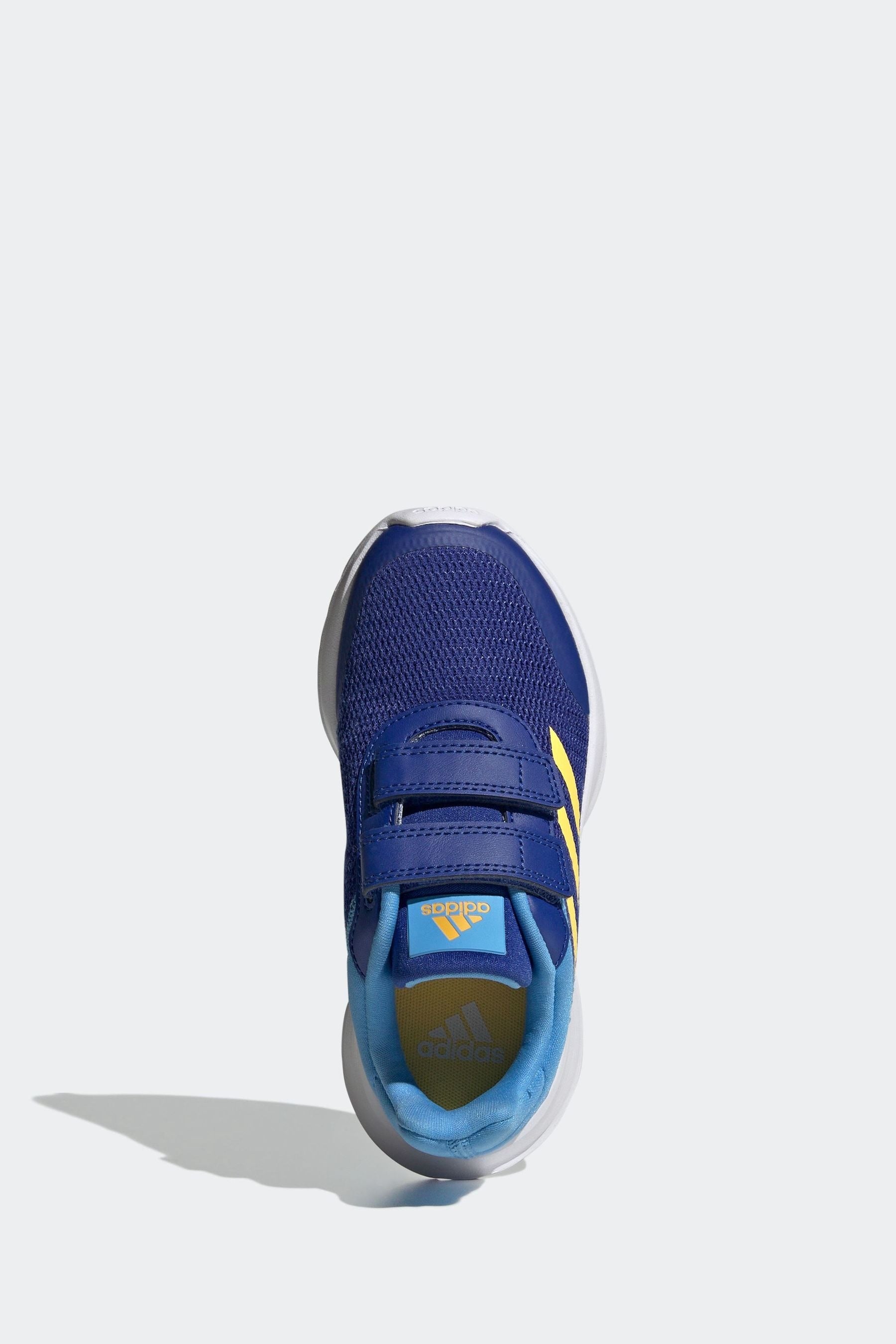 Blue/Yellow adidas Kids Sportswear Tensaur Run Trainers