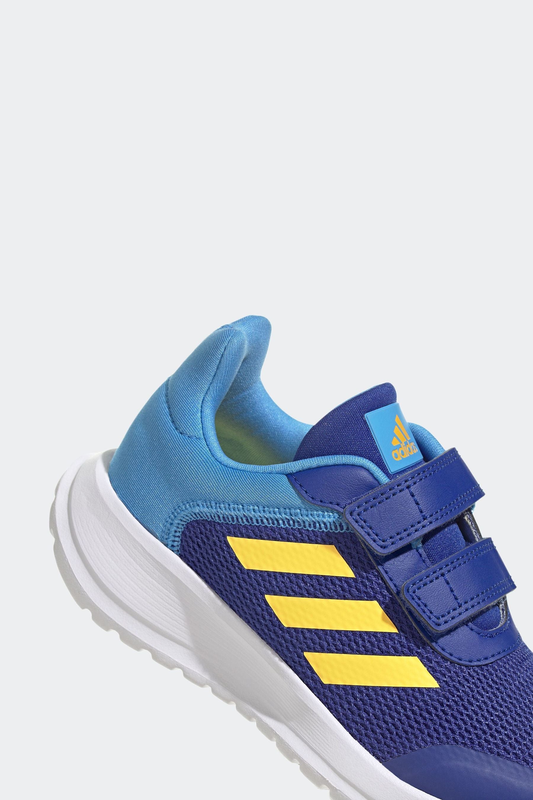 Blue/Yellow adidas Kids Sportswear Tensaur Run Trainers