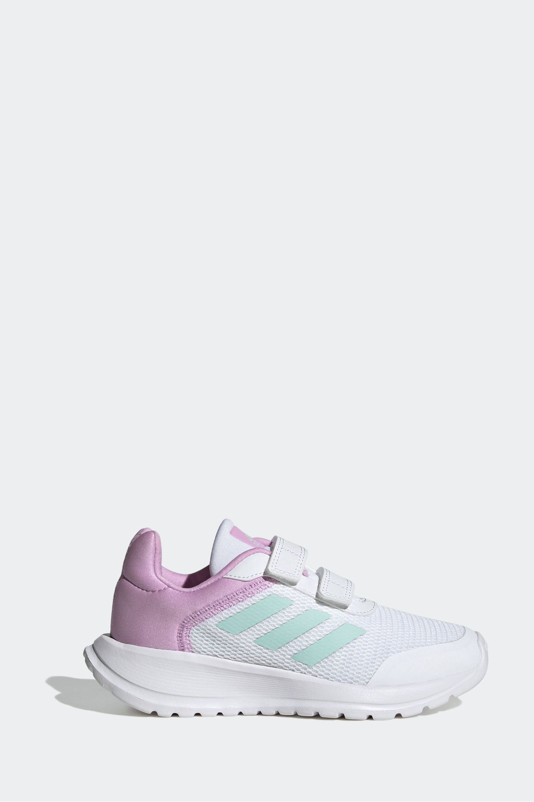 White/Green/Pink adidas Kids Sportswear Tensaur Run Trainers