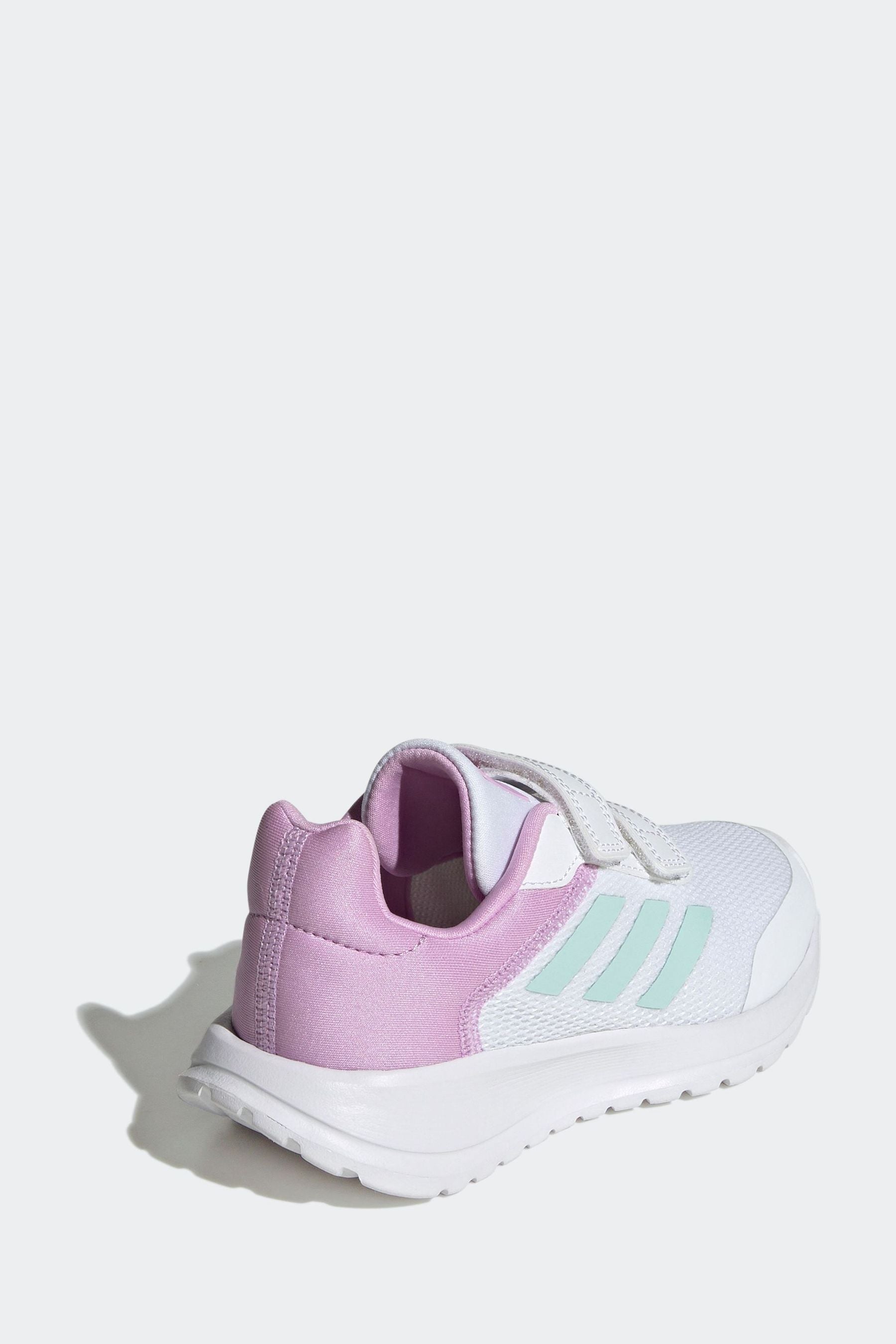 White/Green/Pink adidas Kids Sportswear Tensaur Run Trainers