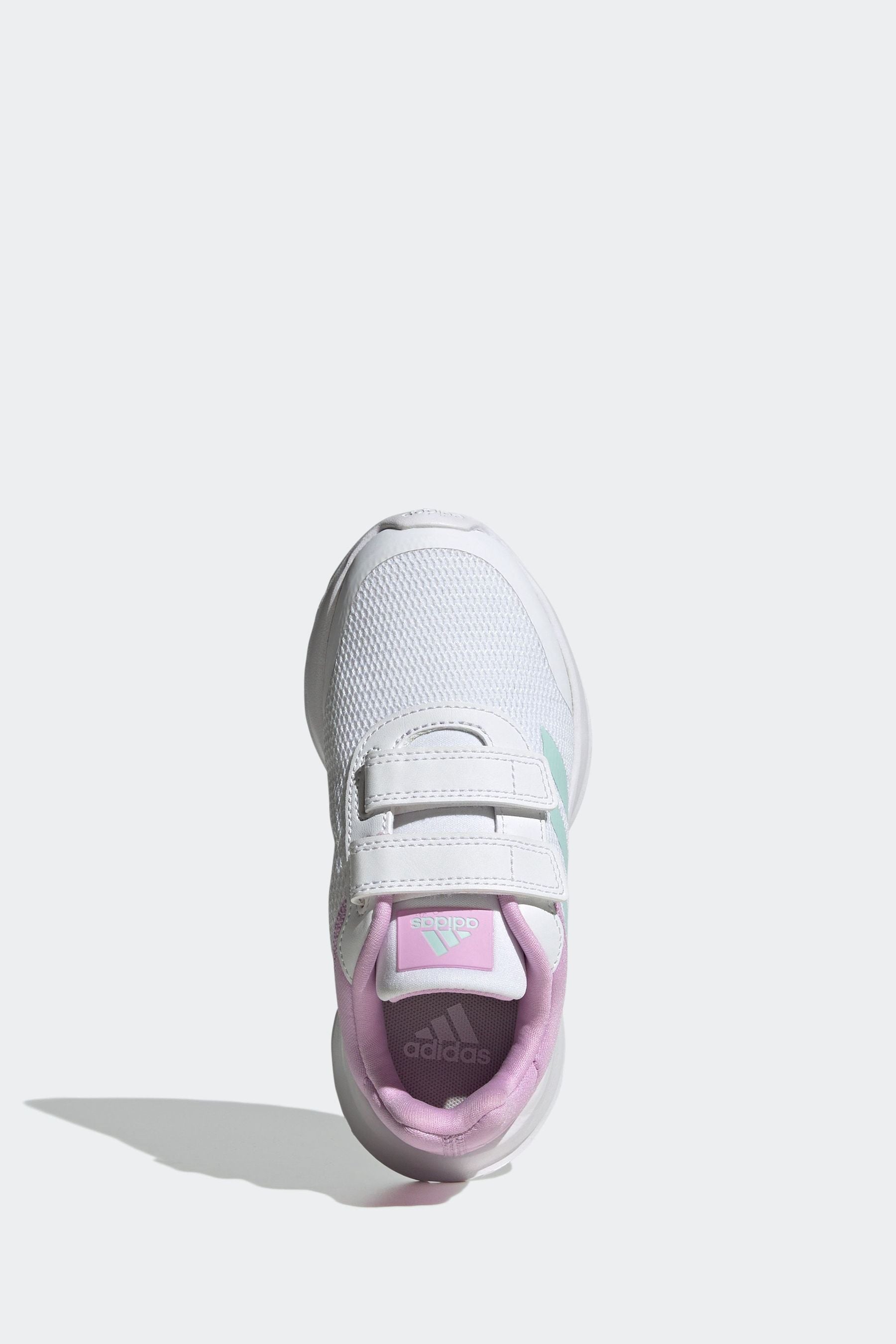 White/Green/Pink adidas Kids Sportswear Tensaur Run Trainers