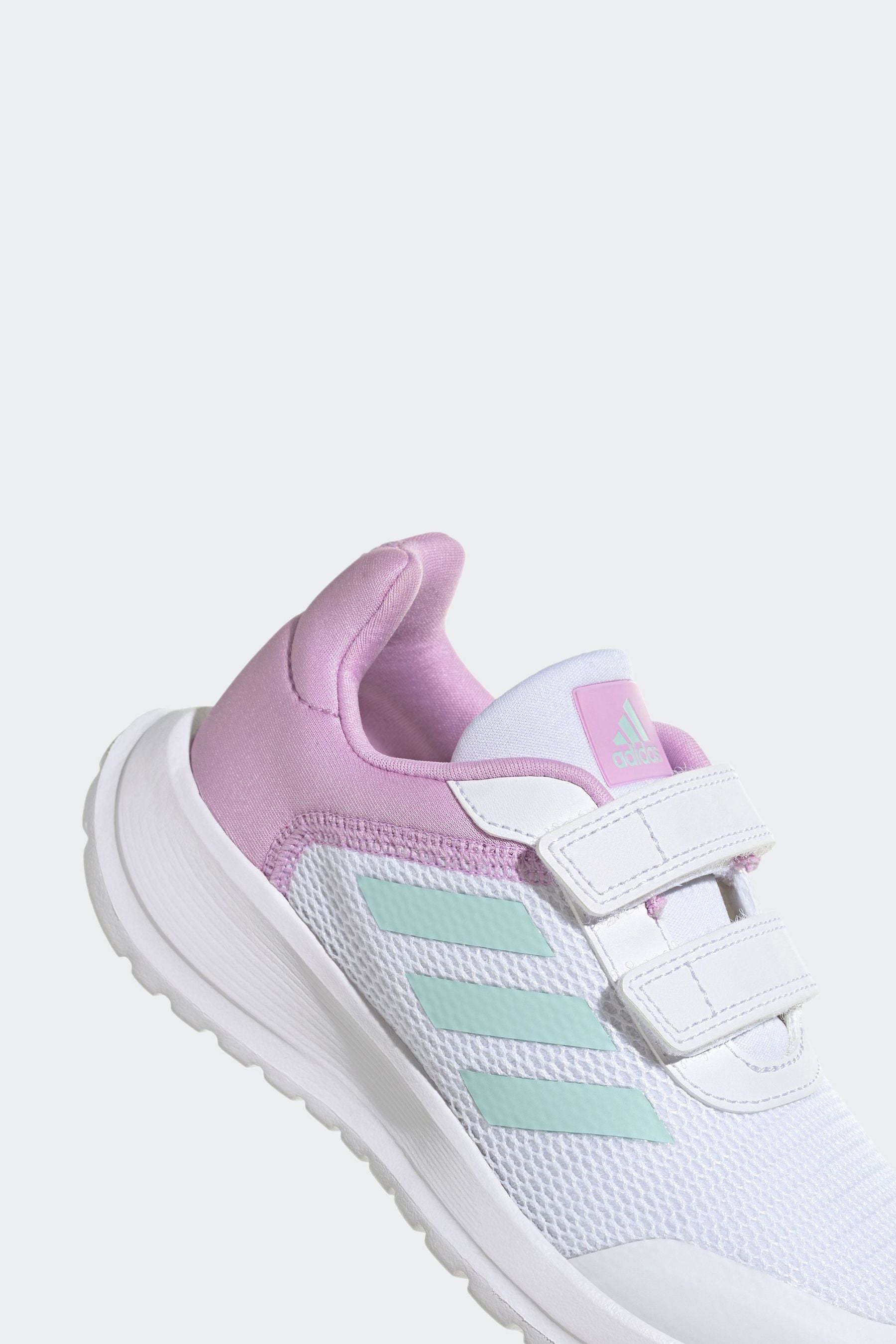 White/Green/Pink adidas Kids Sportswear Tensaur Run Trainers