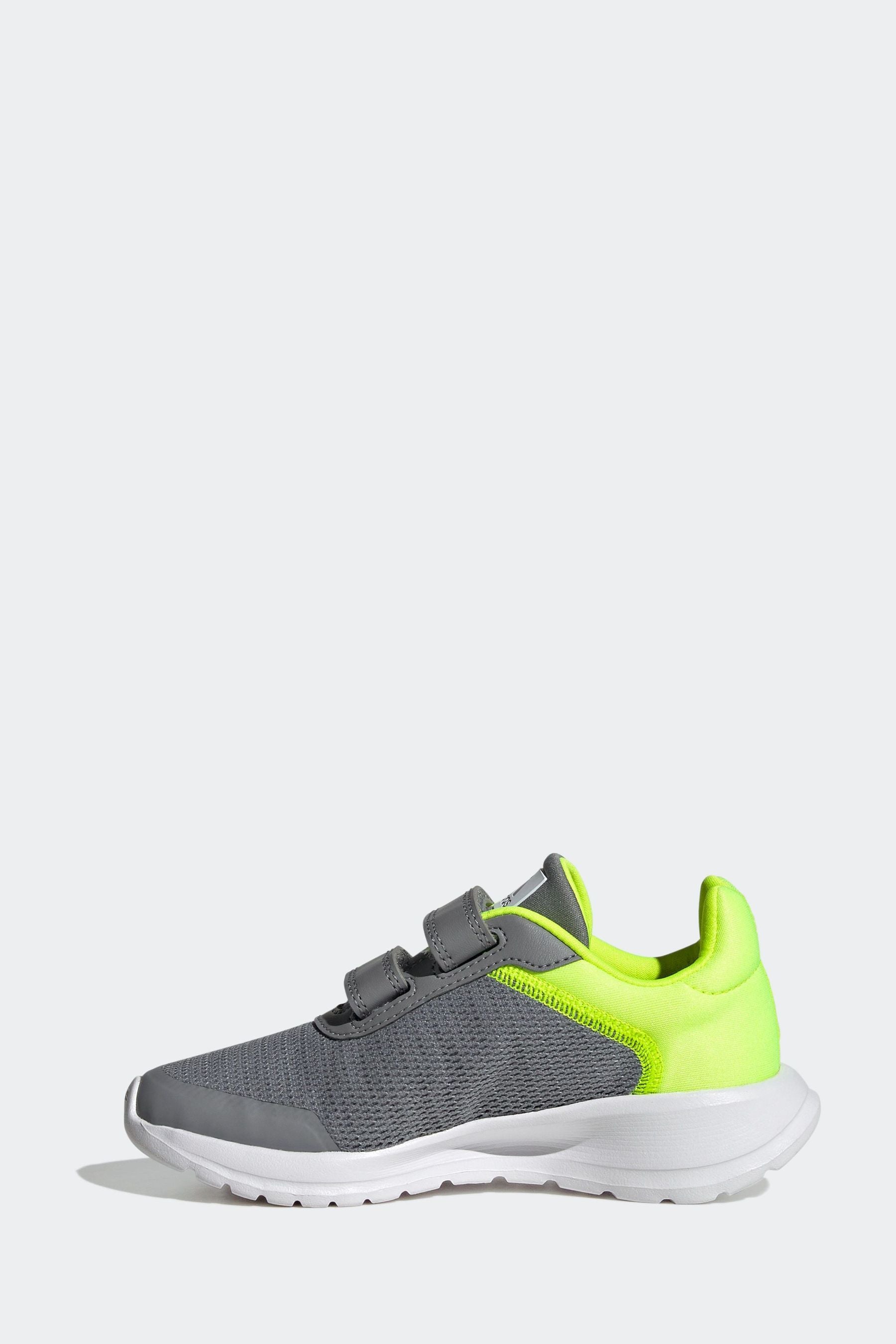 adidas Grey/Green Kids Sportswear Tensaur Run Trainers