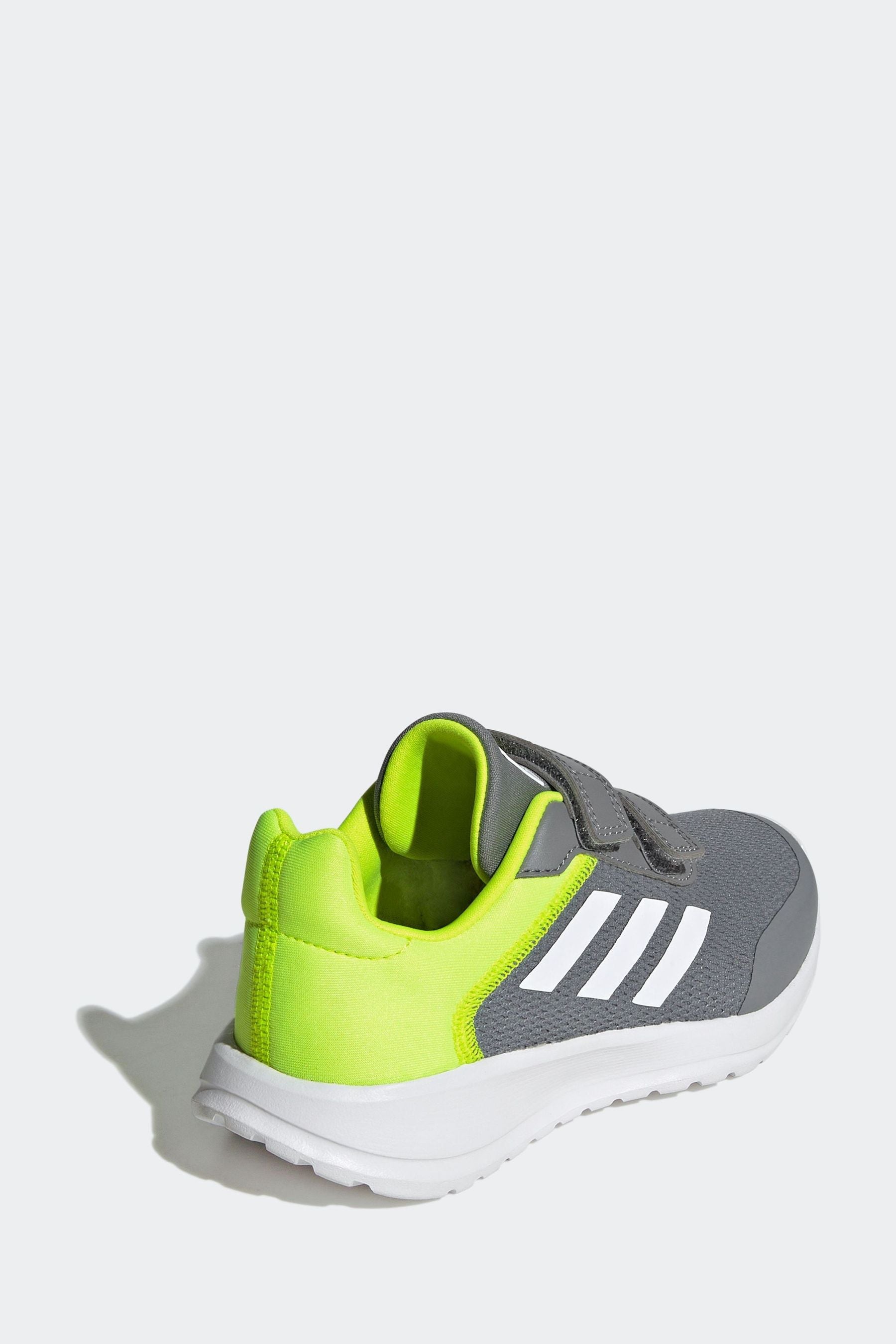 adidas Grey/Green Kids Sportswear Tensaur Run Trainers