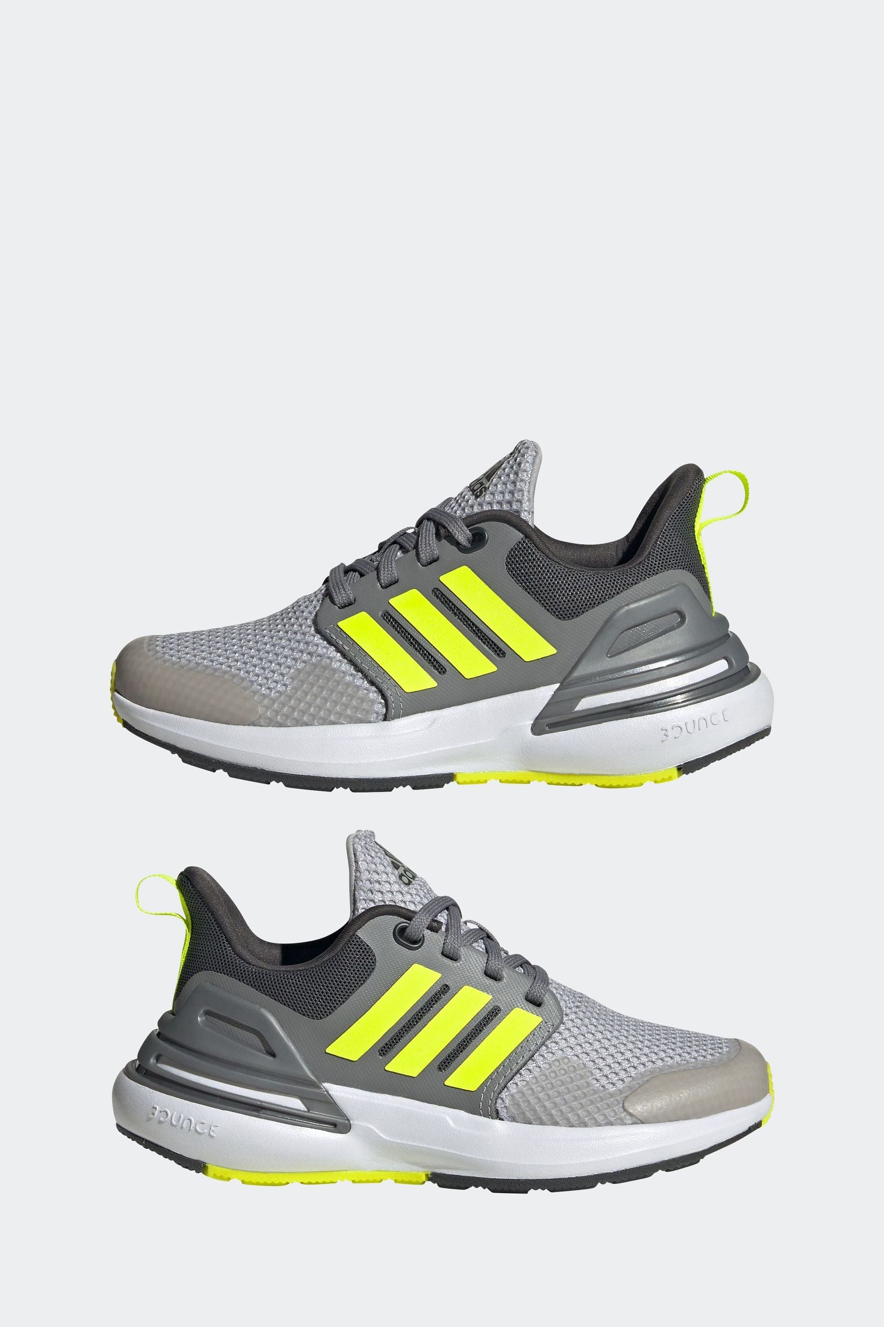 Grey adidas Kids Rapida Sport Trainers